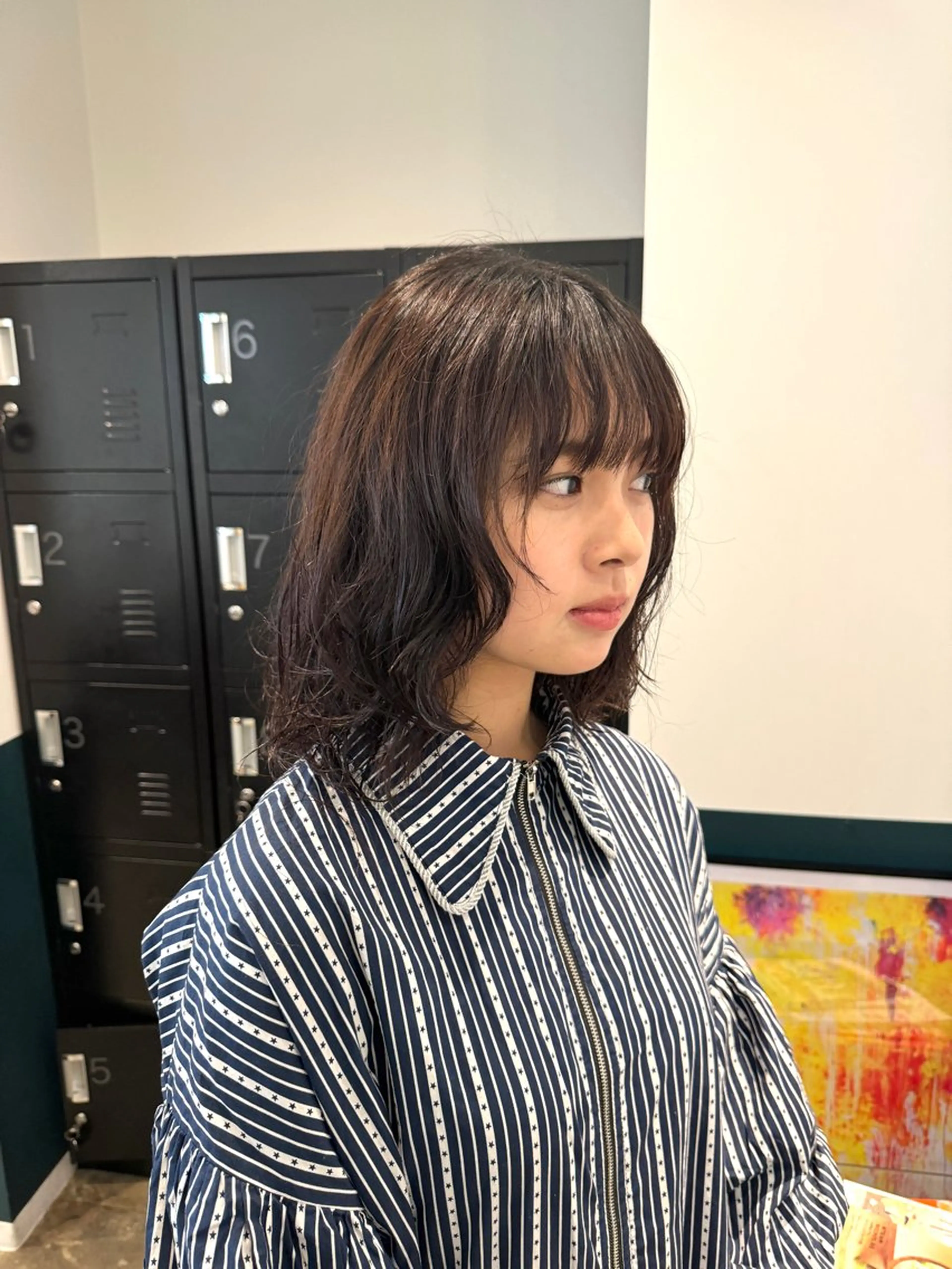 ミディアム パーマ ミディアムパーマ くせ毛 カット パーマ 聖斗 /ハイトーン/パーマのヘアスタイル