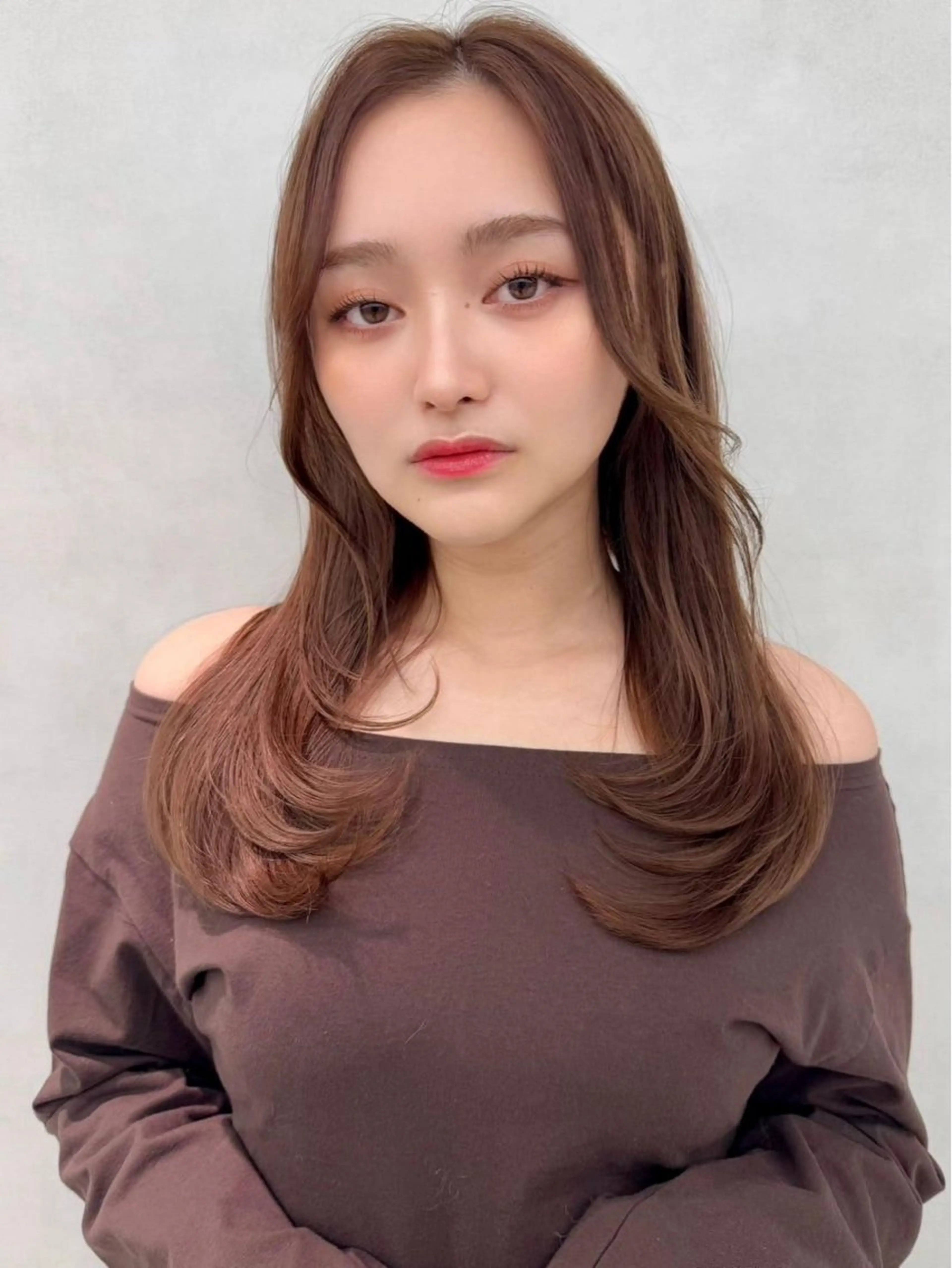 ロング カラー パーマ ヘアアレンジ カット ヘアカラー ✨韓国レイヤー/ 髪質改善✨　冨永剛のヘアスタイル