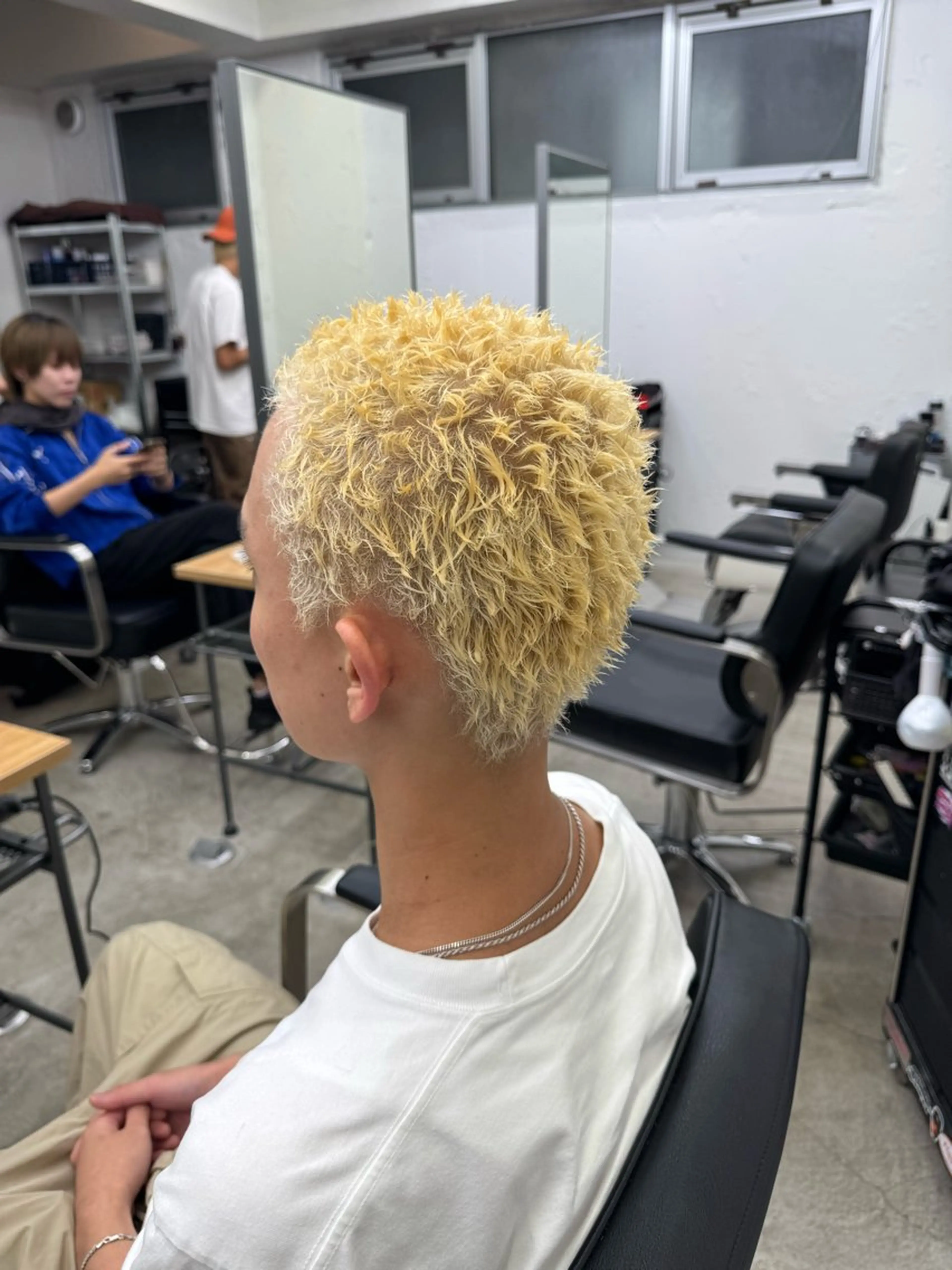 ショート カラー パーマ メンズ メンズパーマ カット ヘアカラー パーマ 💈メンズ特化💈 TASUKUのヘアスタイル