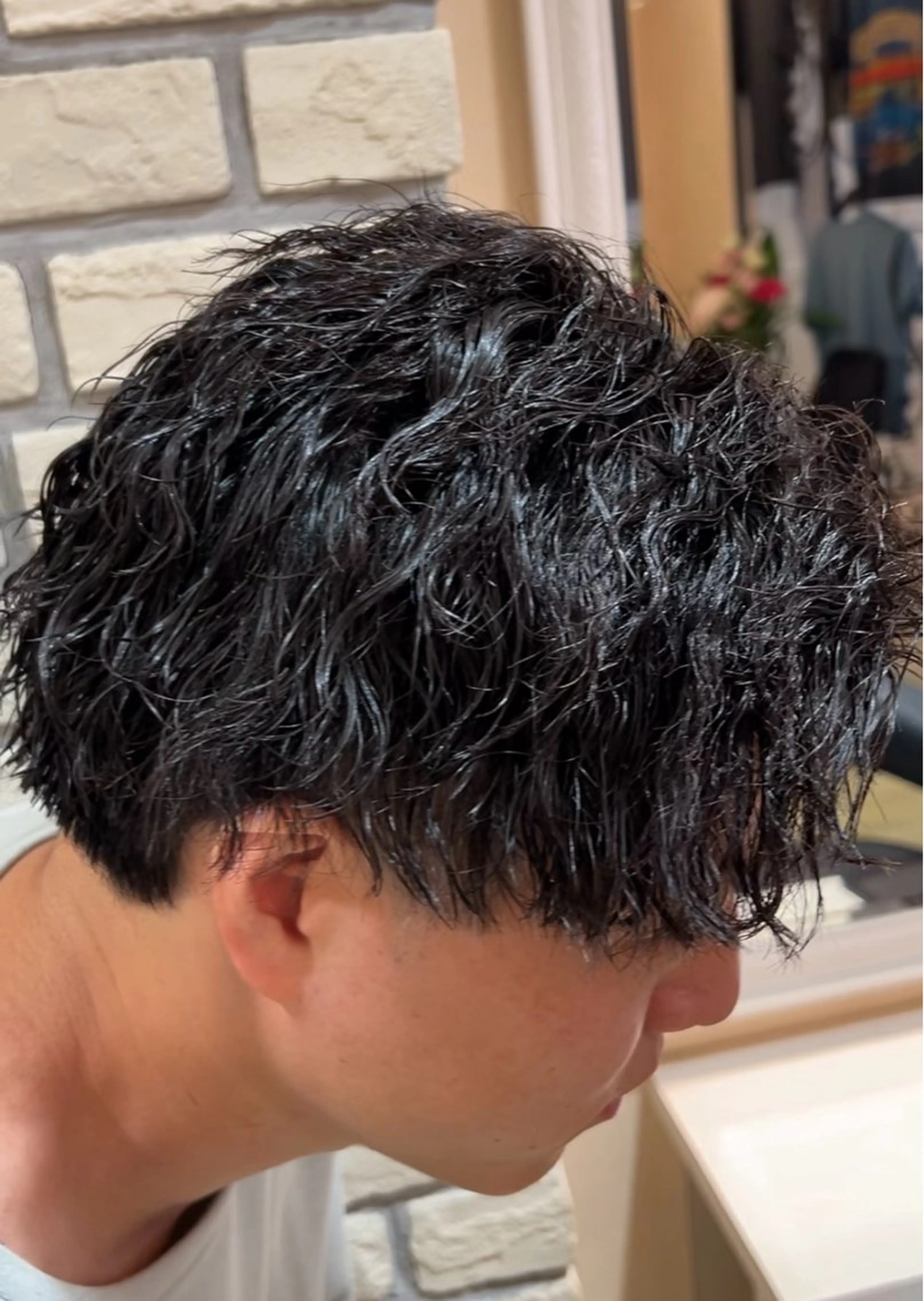 ショート パーマ メンズ カット パーマ ✂️ゲンキ メンズパーマ✂️のヘアスタイル