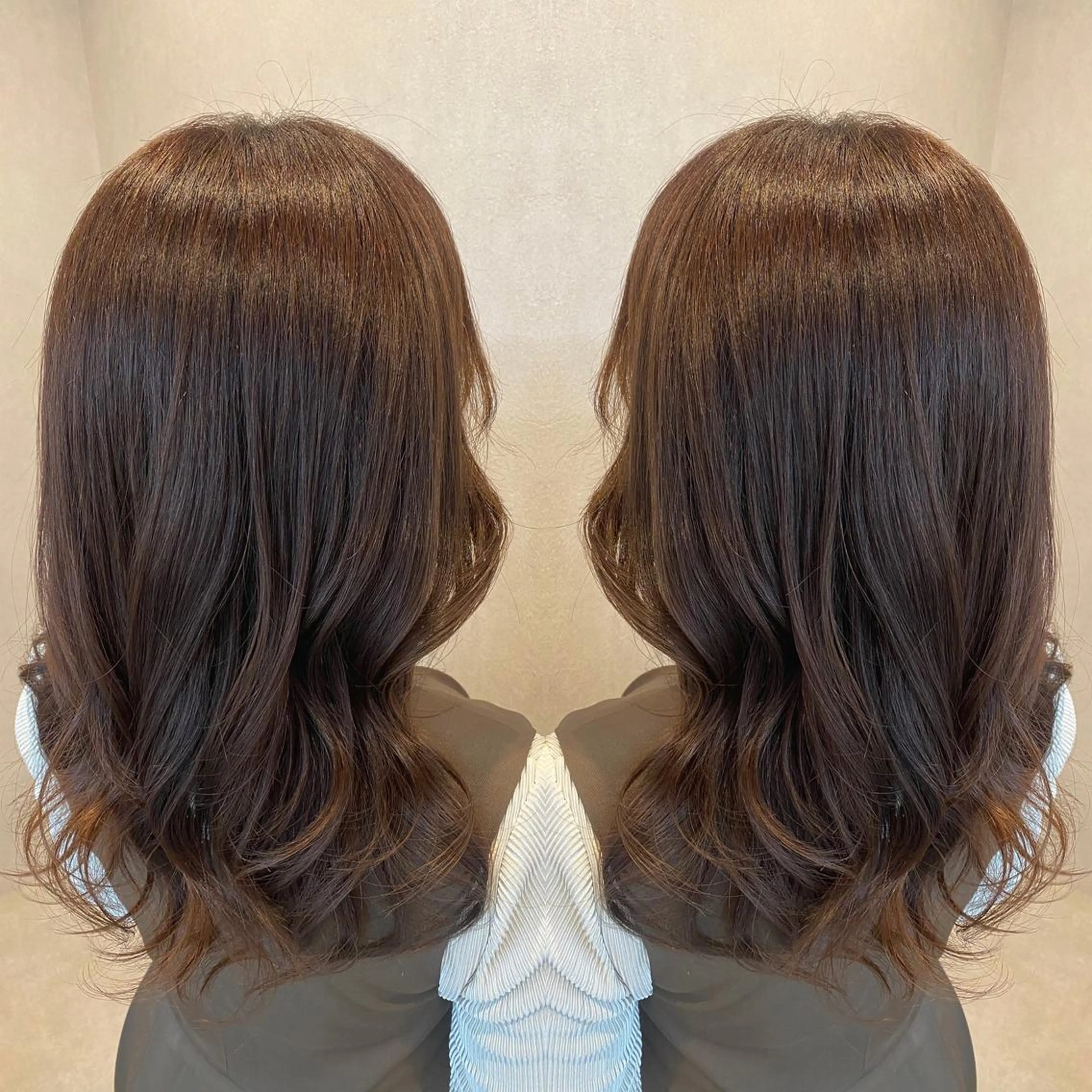 ロング カラー カット トリートメント tocca 💜石田愛結💜のヘアスタイル