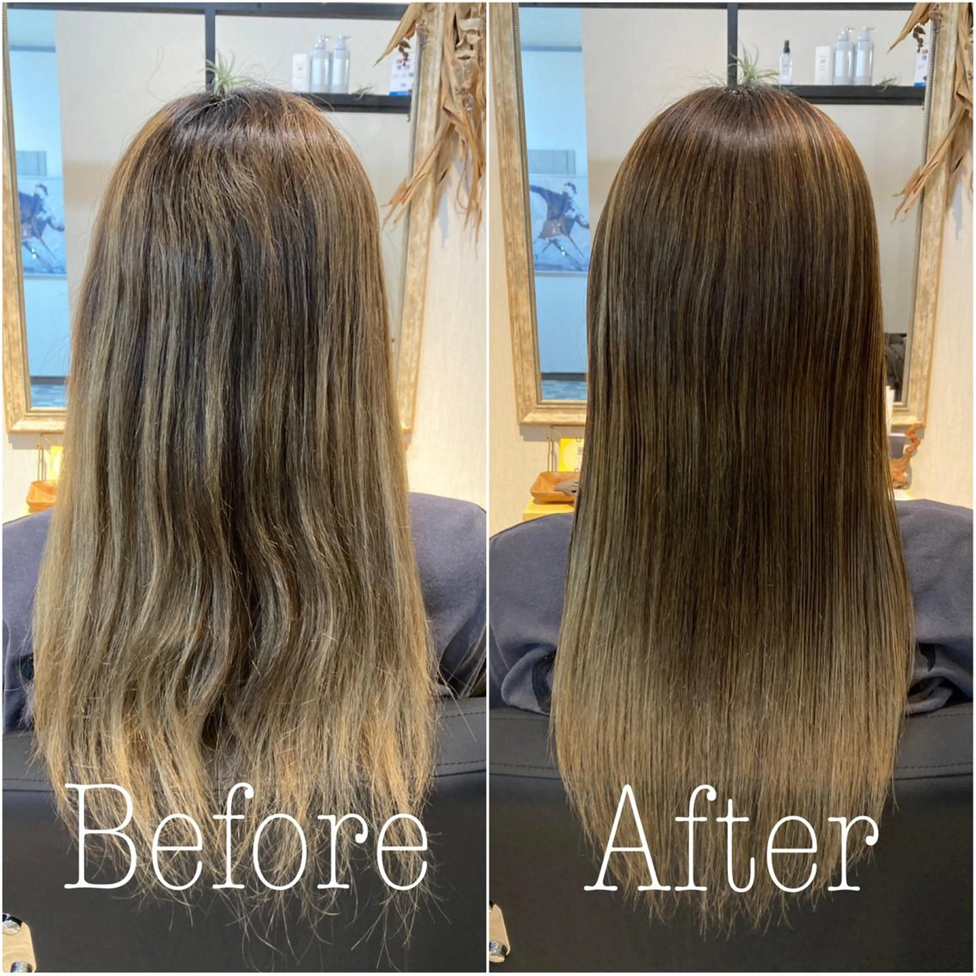 ロング カット 縮毛矯正 トリートメント ヘッドスパ Holidays share salon 曙店所属・Holidays sharesaronのヘアスタイル