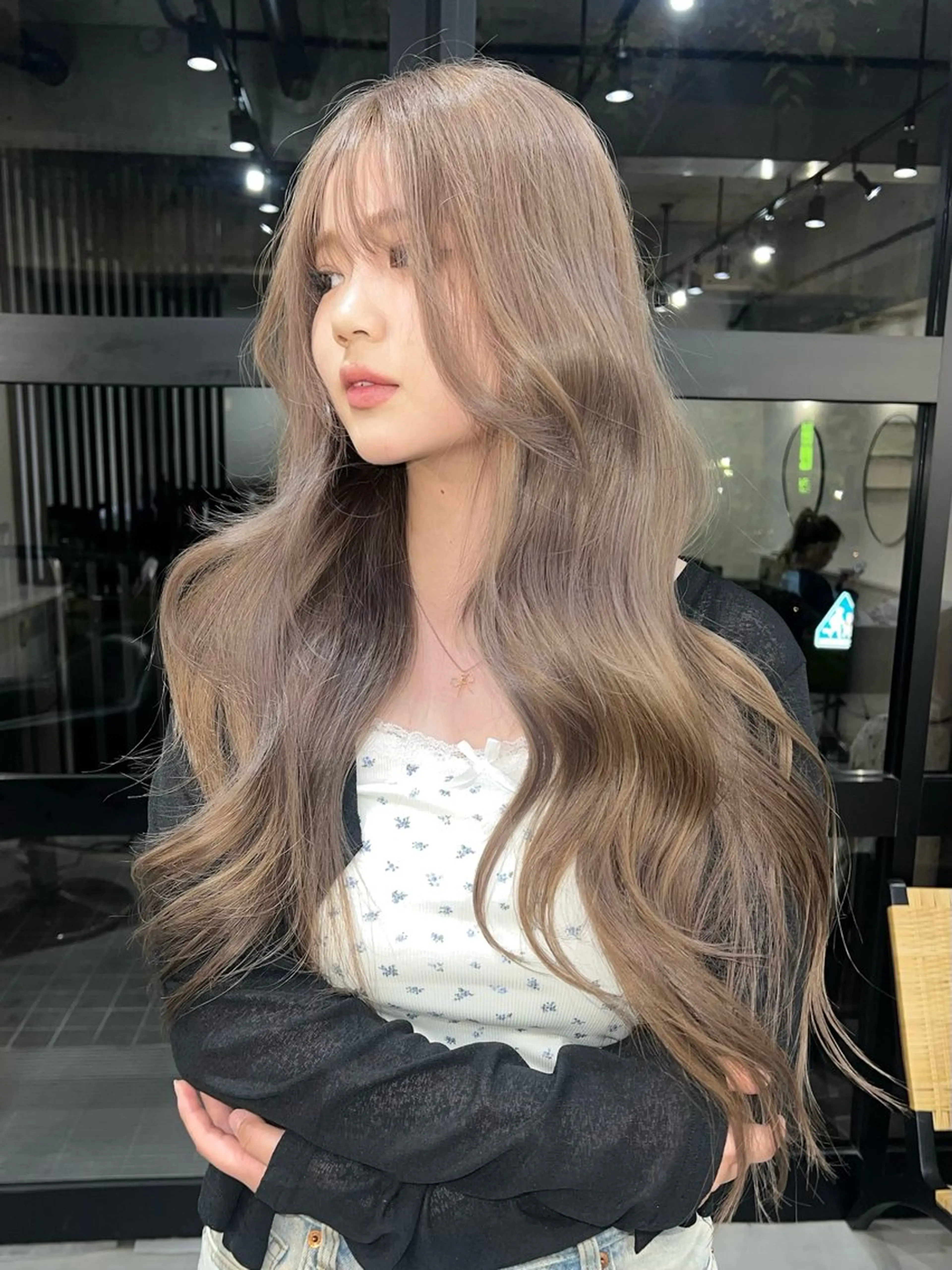 ロング ヘアカラー トリートメント LA KING KYOTO所属・✨モデル様募集中　✨ ハーツのヘアスタイル