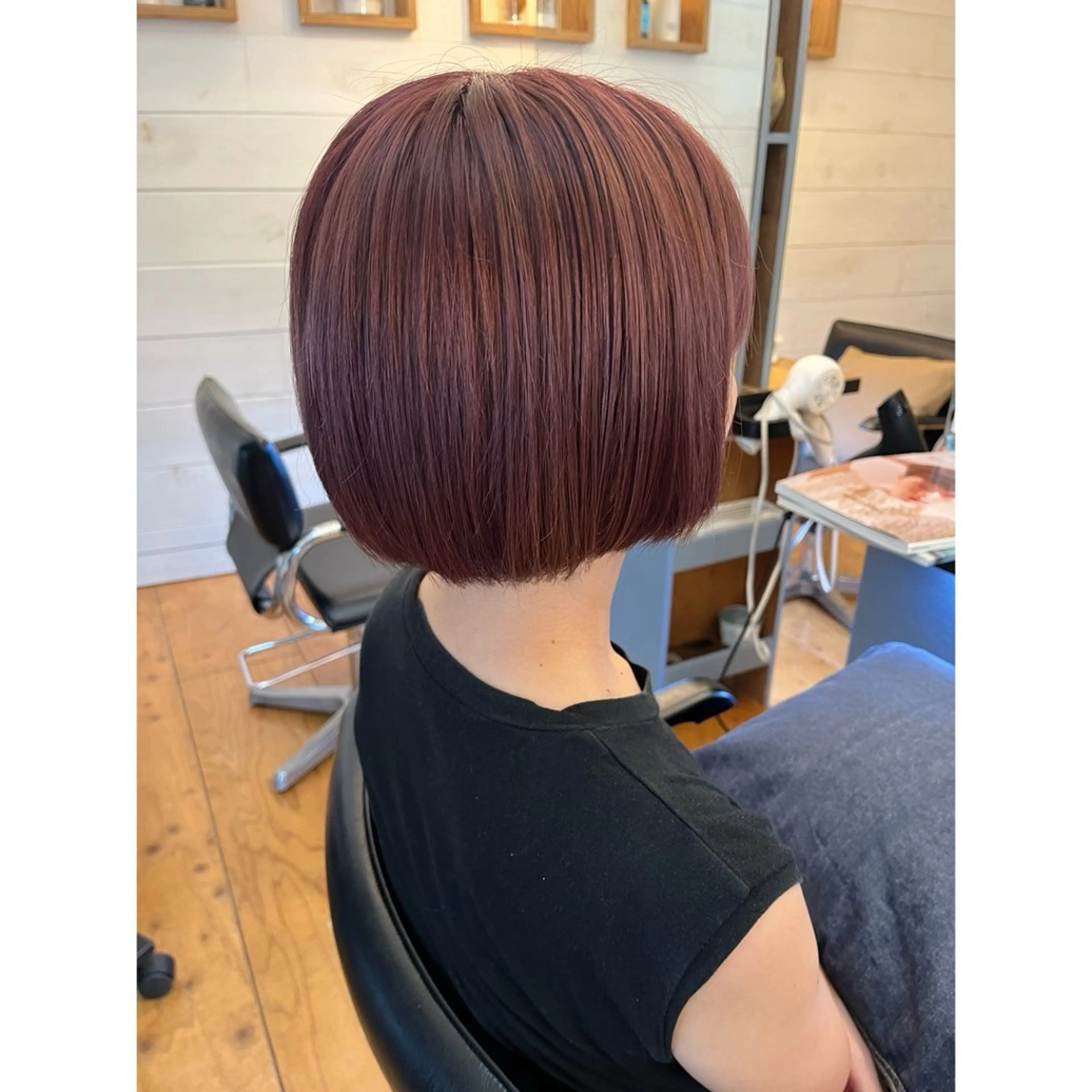 ショート カラー カット ヘアカラー トリートメント Lagom なかだのヘアスタイル