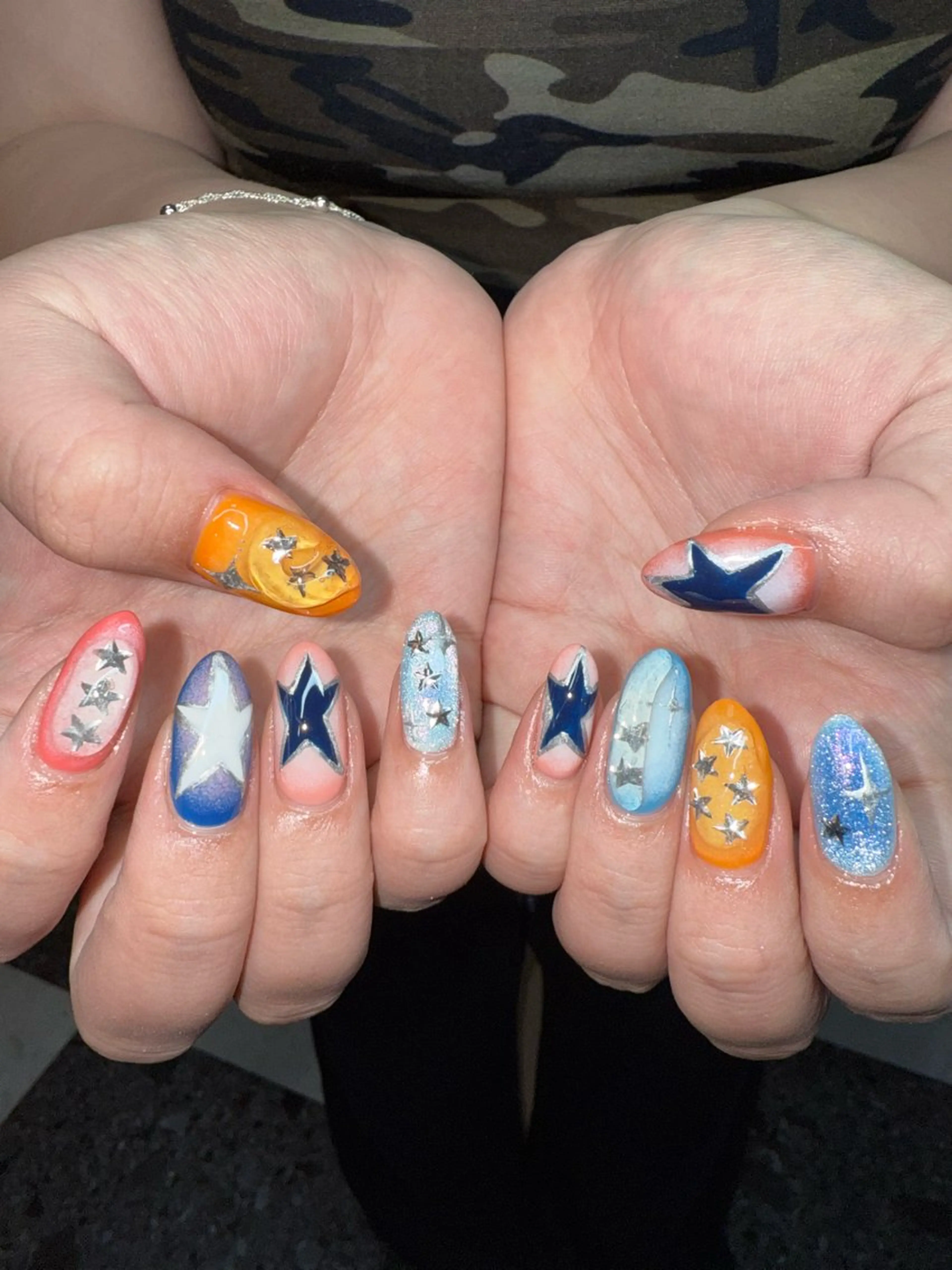 ネイル シンプルネイル 夏ネイル ハンドネイル posa nail モエミのネイルデザイン