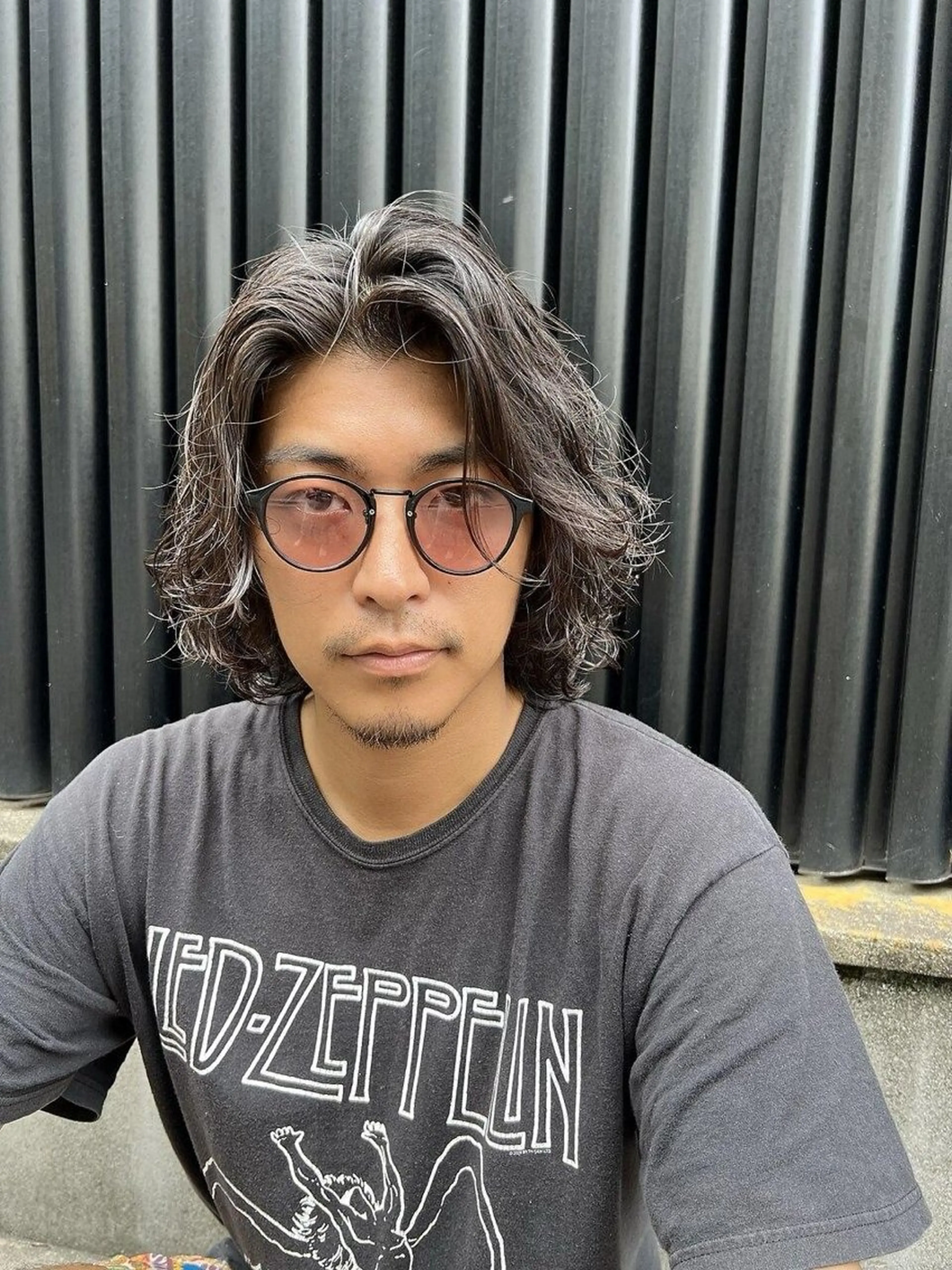 ミディアム パーマ メンズ 美容師歴6年 fifth前比嘉💥のヘアスタイル