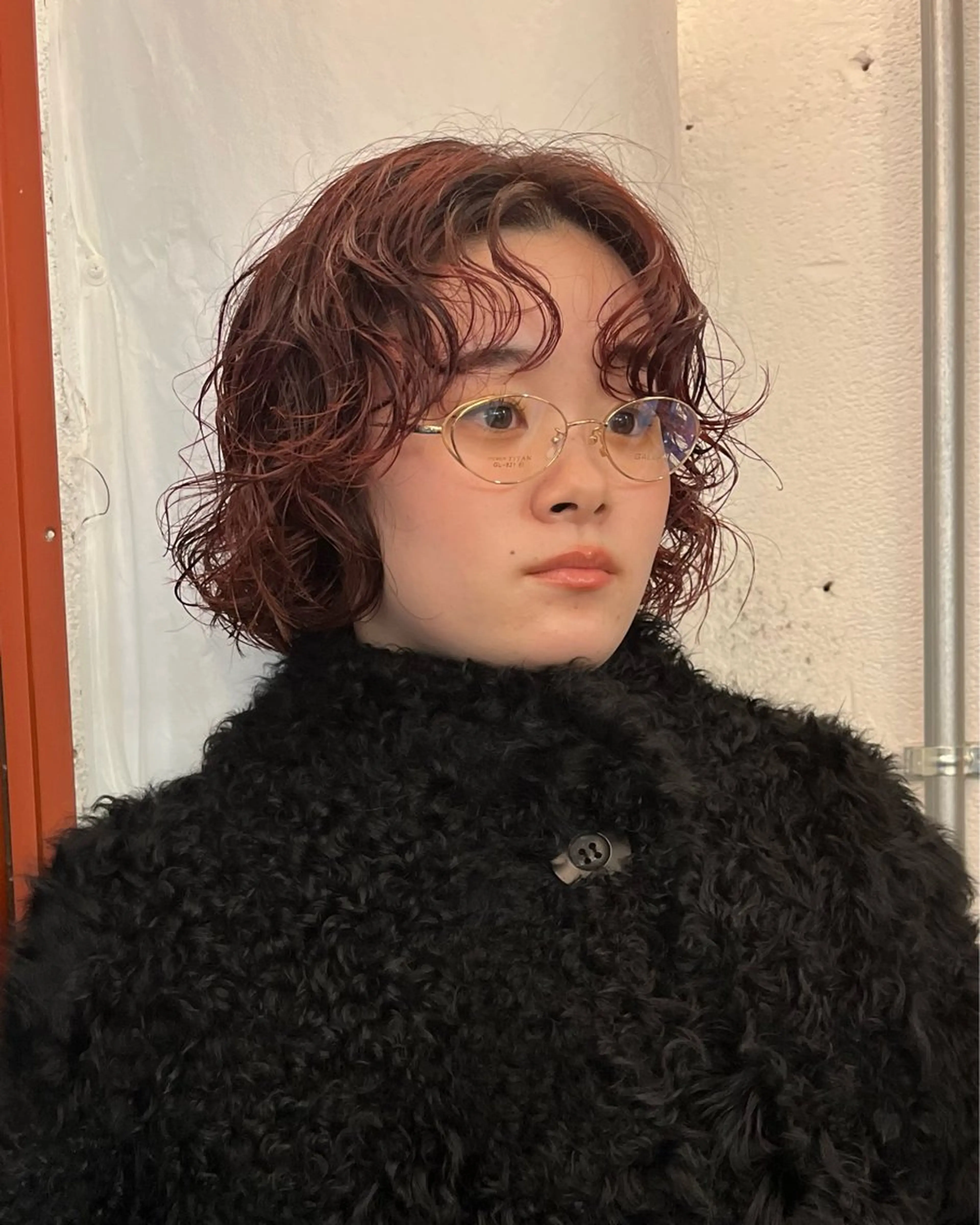 ショート カラー パーマ デザインカラー 原宿/キシタのヘアスタイル