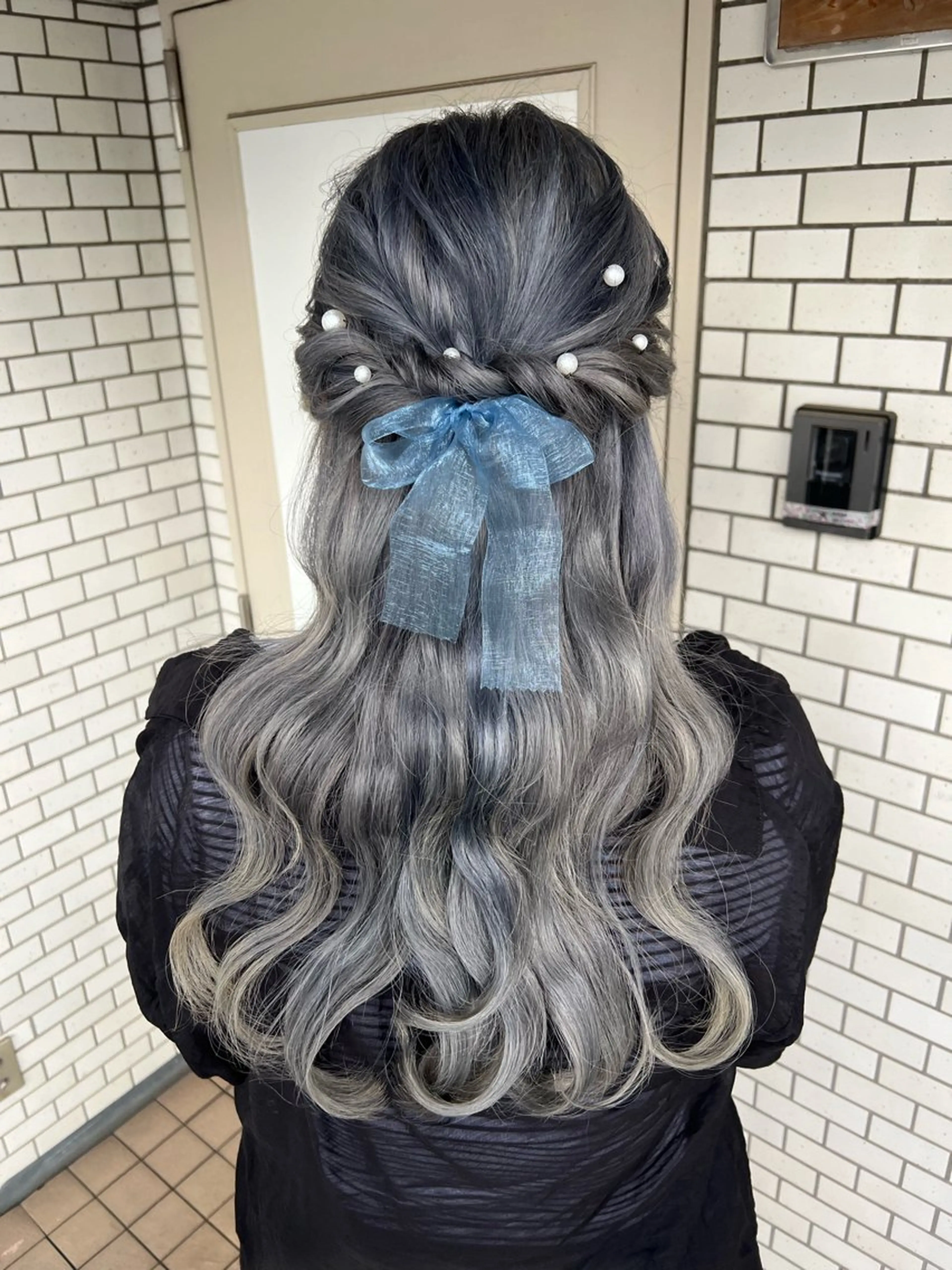 ヘアアレンジ ハーフアップ ヘアセット 大人可愛いヘアメイク 💋🧚‍♀️しずかのヘアスタイル