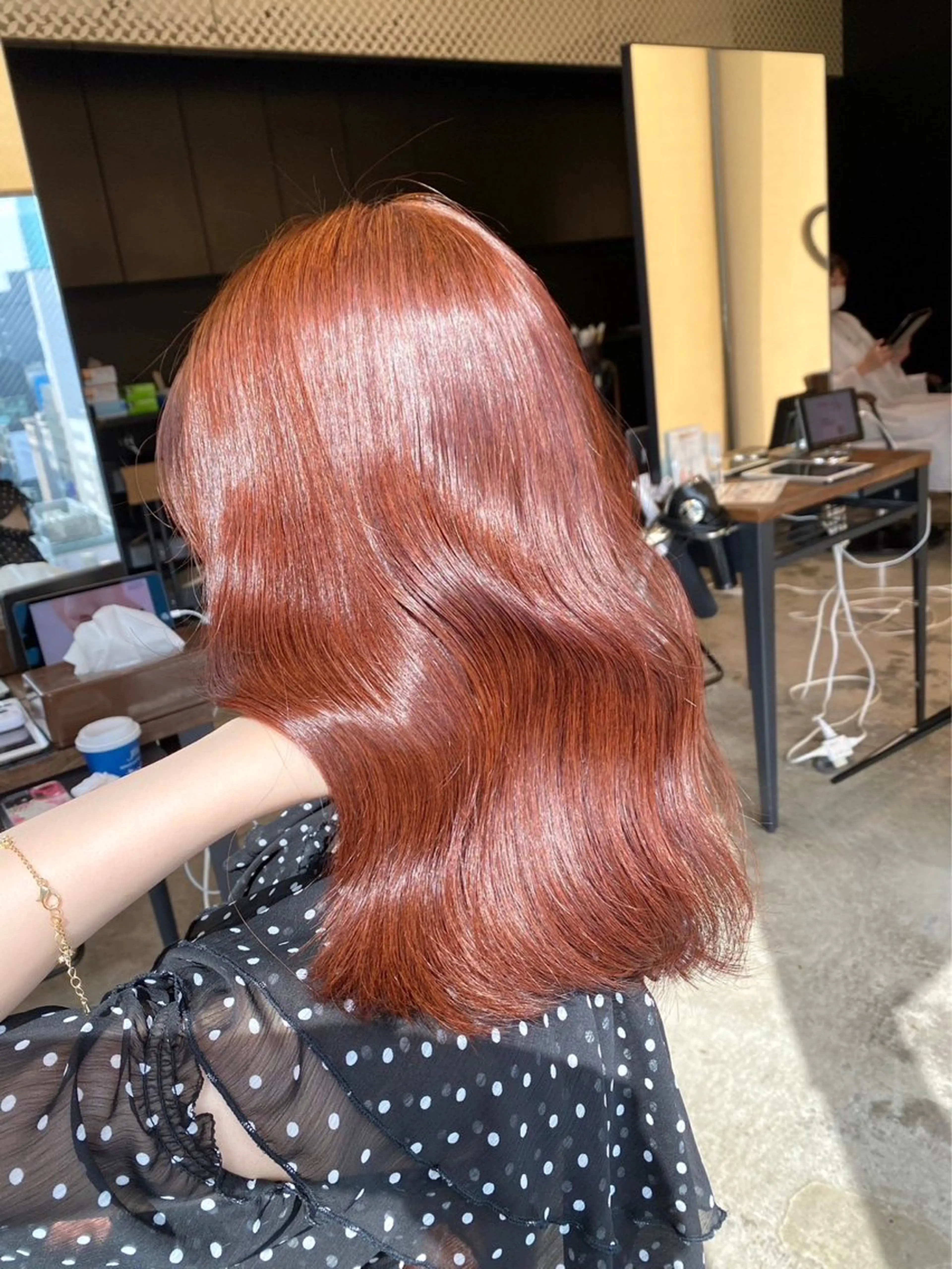 🍒暖色カラー🍒髪質改善トリートメント付きの写真