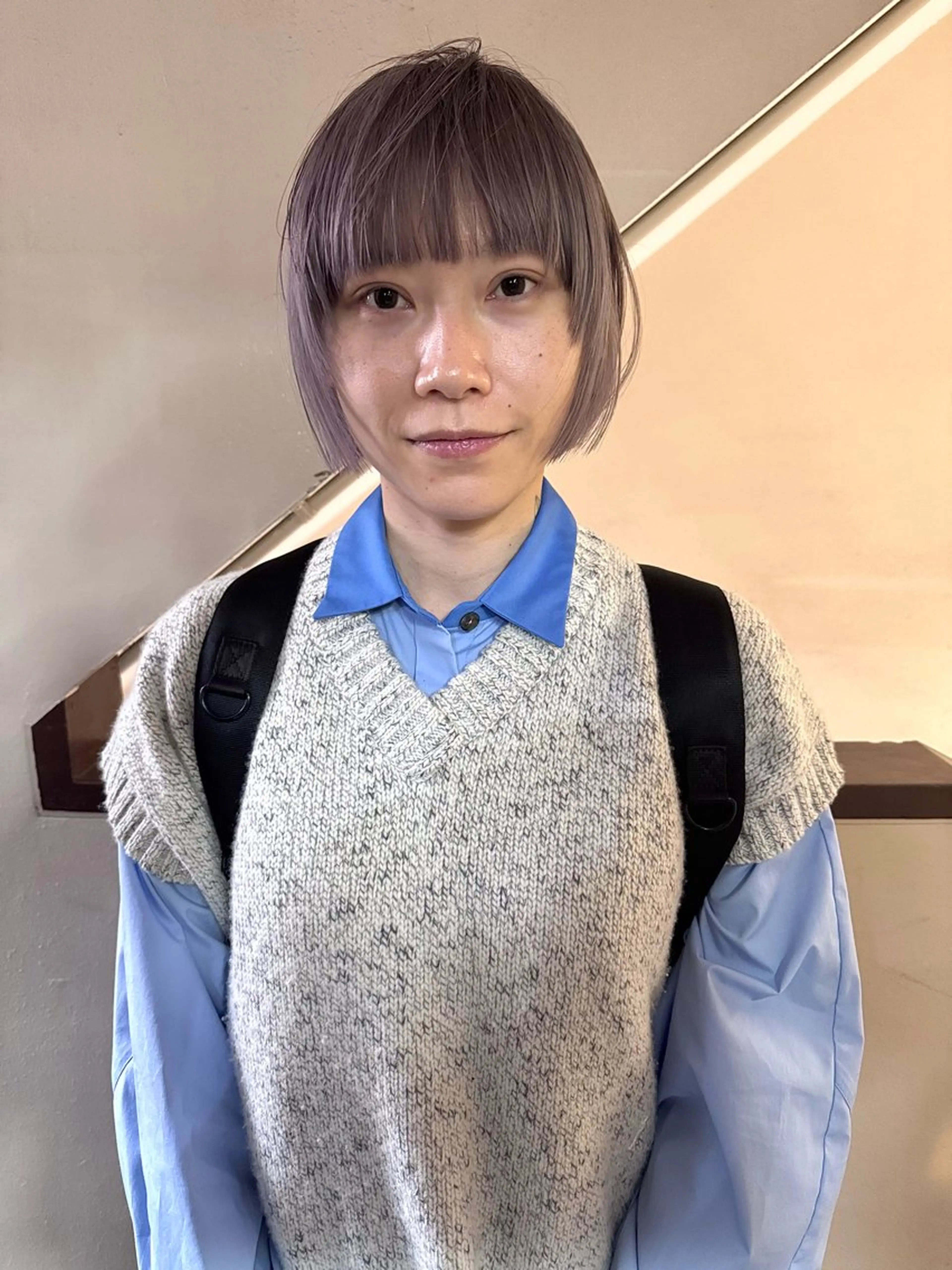 ショート カラー ヘアアレンジ カット ヘアカラー トリートメント 丸山渉/パーマ エフェクトブリーチのヘアスタイル