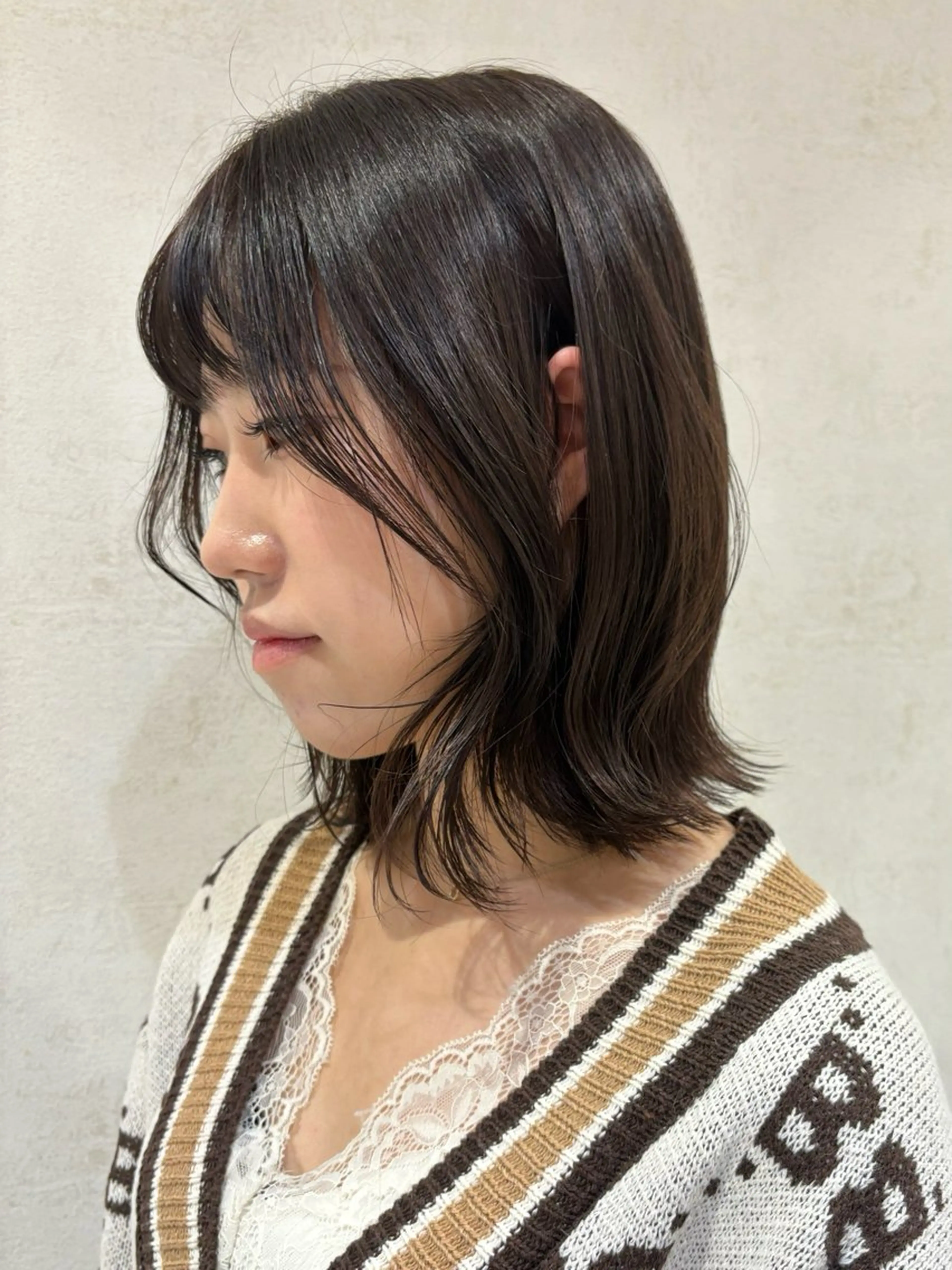 ミディアム ヘアカラー izumi/ ボブ/パーマのヘアスタイル