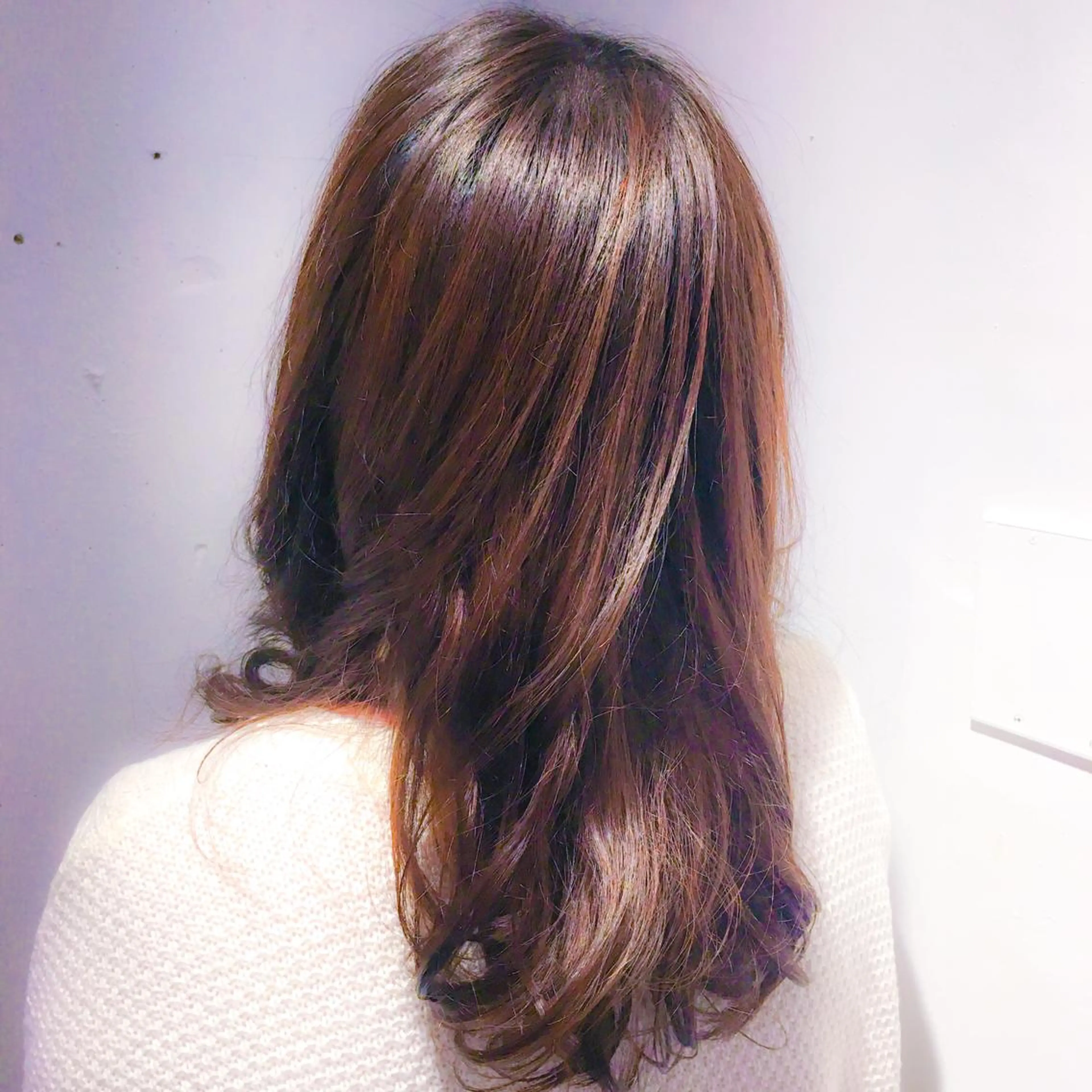 ロング カラー ブラウンカラー ヘアカラー トリートメント トミタ アツシのヘアスタイル