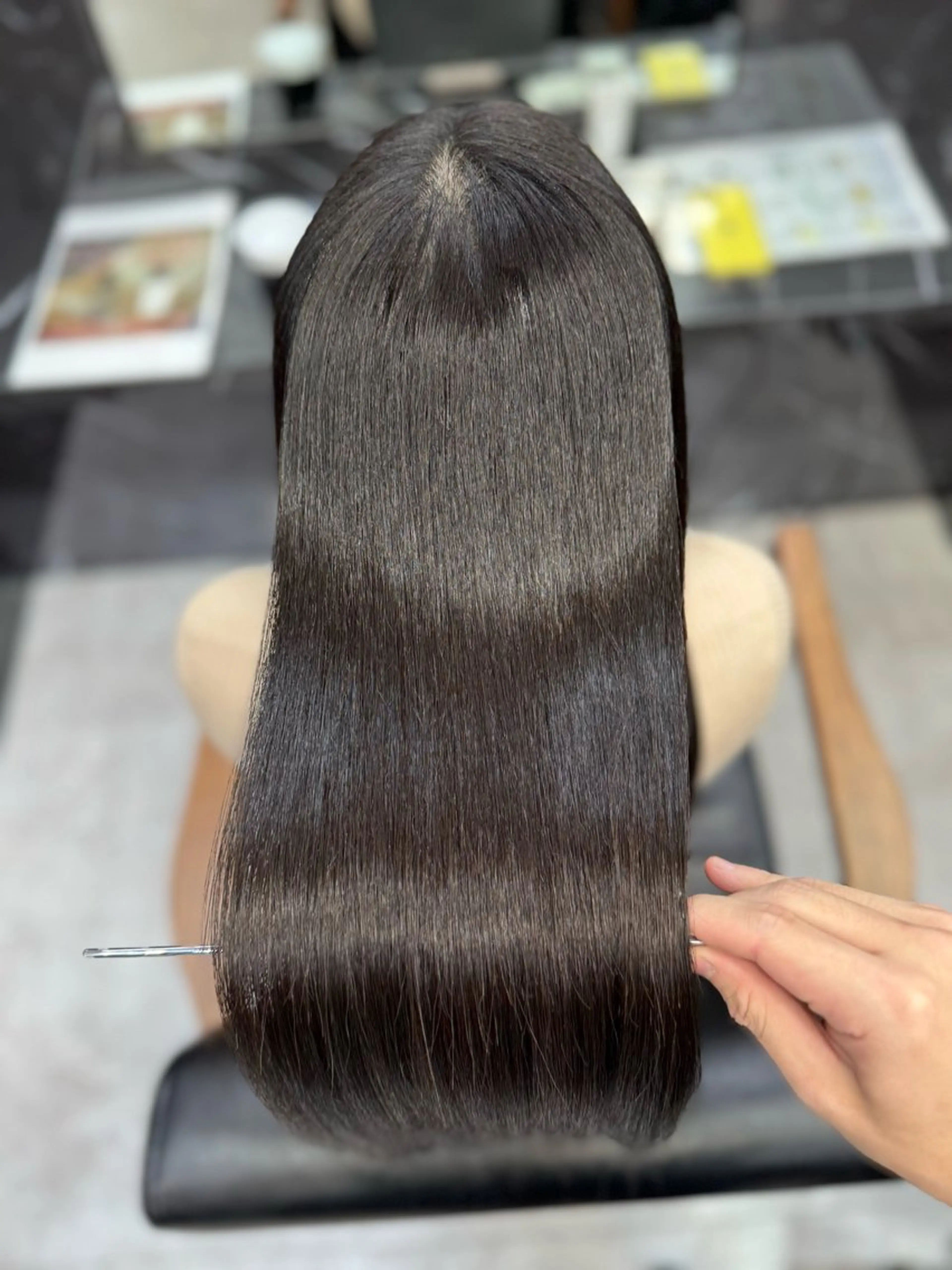 ロング 縮毛矯正 JIN|乾かしただけ 美髪矯正本格髪質改善のヘアスタイル