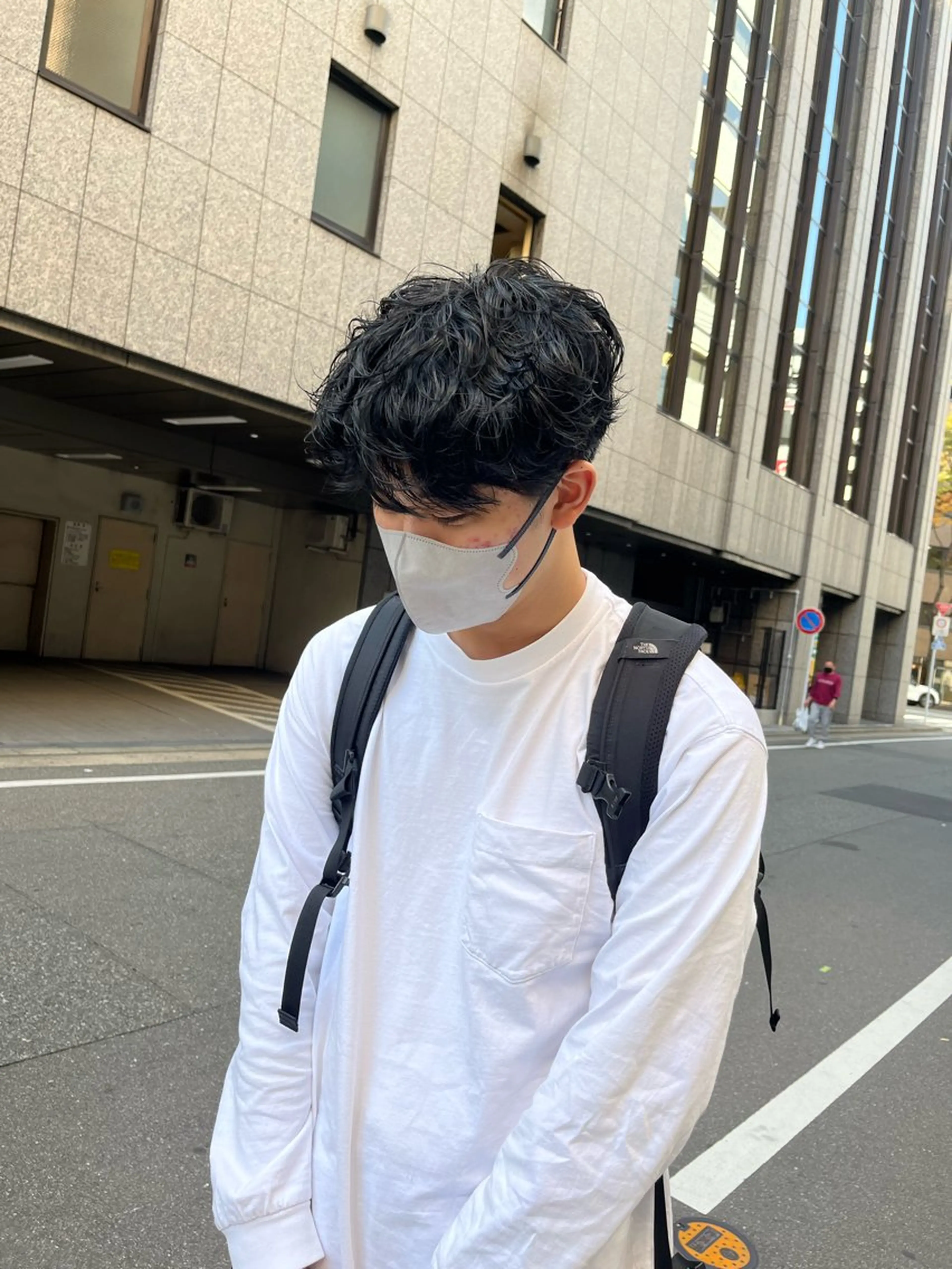 パーマ メンズ メンズパーマ カット ヘアカラー こまつばらみお/レイ ヤー/ダブルカラーのヘアスタイル