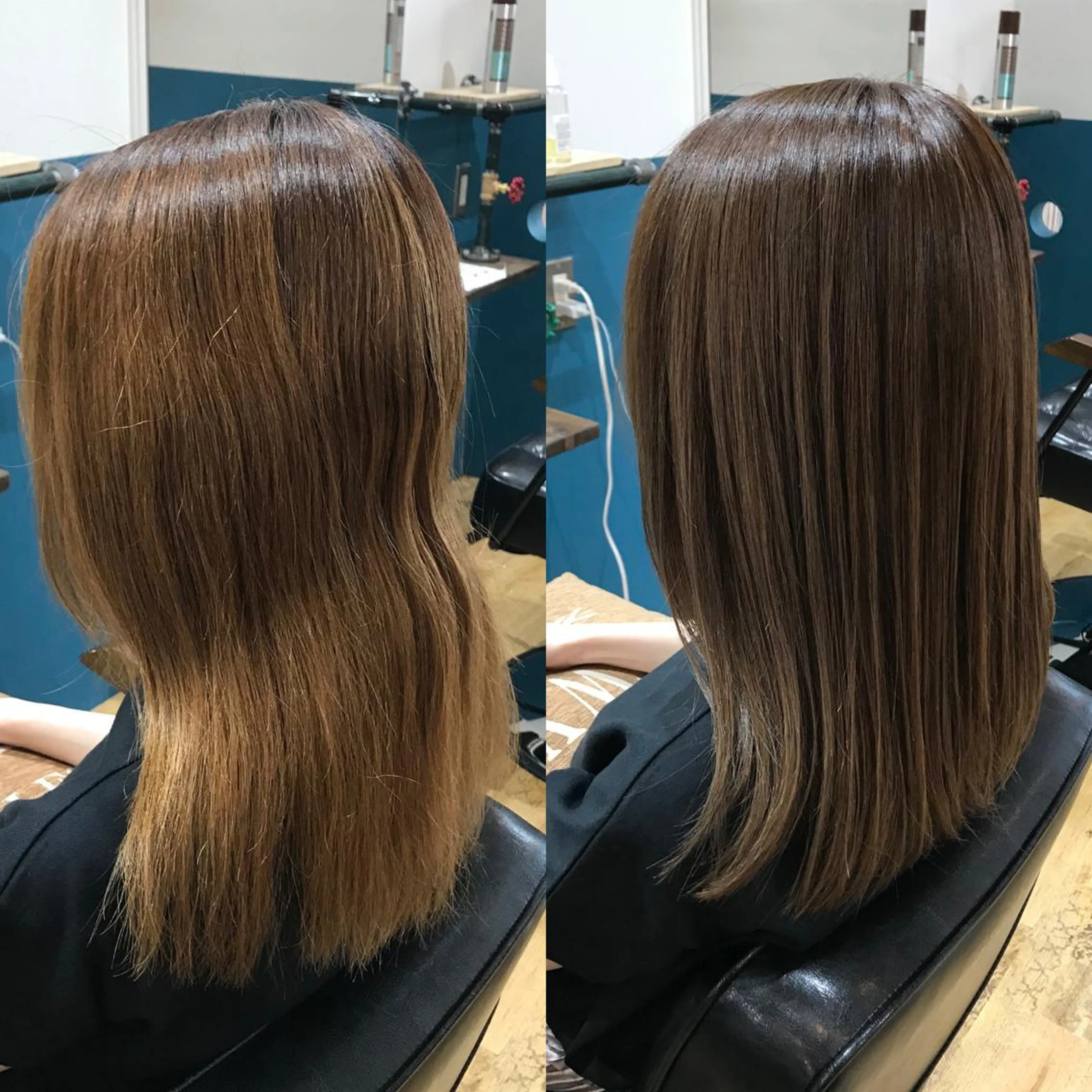 セミロング 縮毛矯正 カット 縮毛矯正 福島 和弥のヘアスタイル
