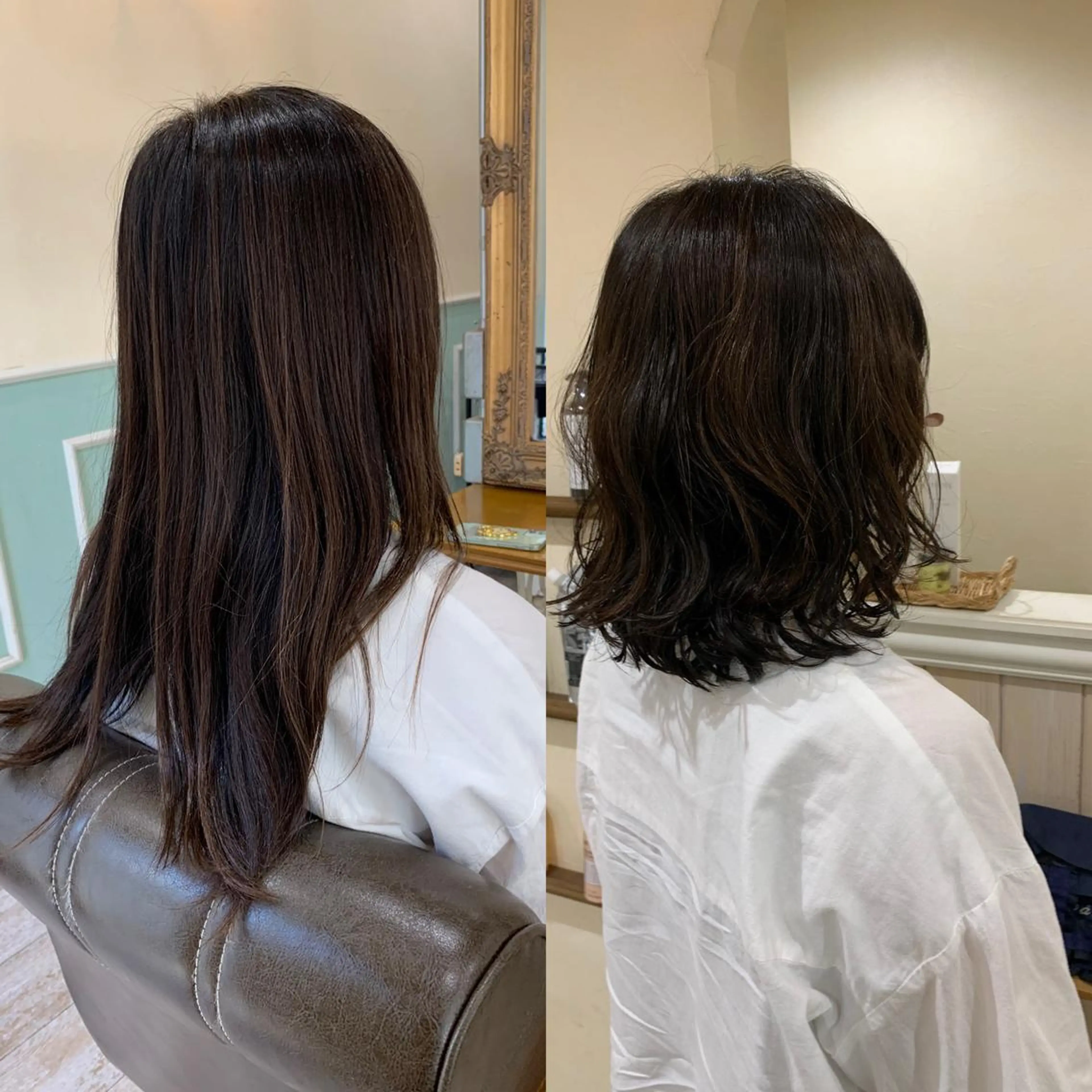 ミディアム ミディアムパーマ 丹野 圭太のヘアスタイル