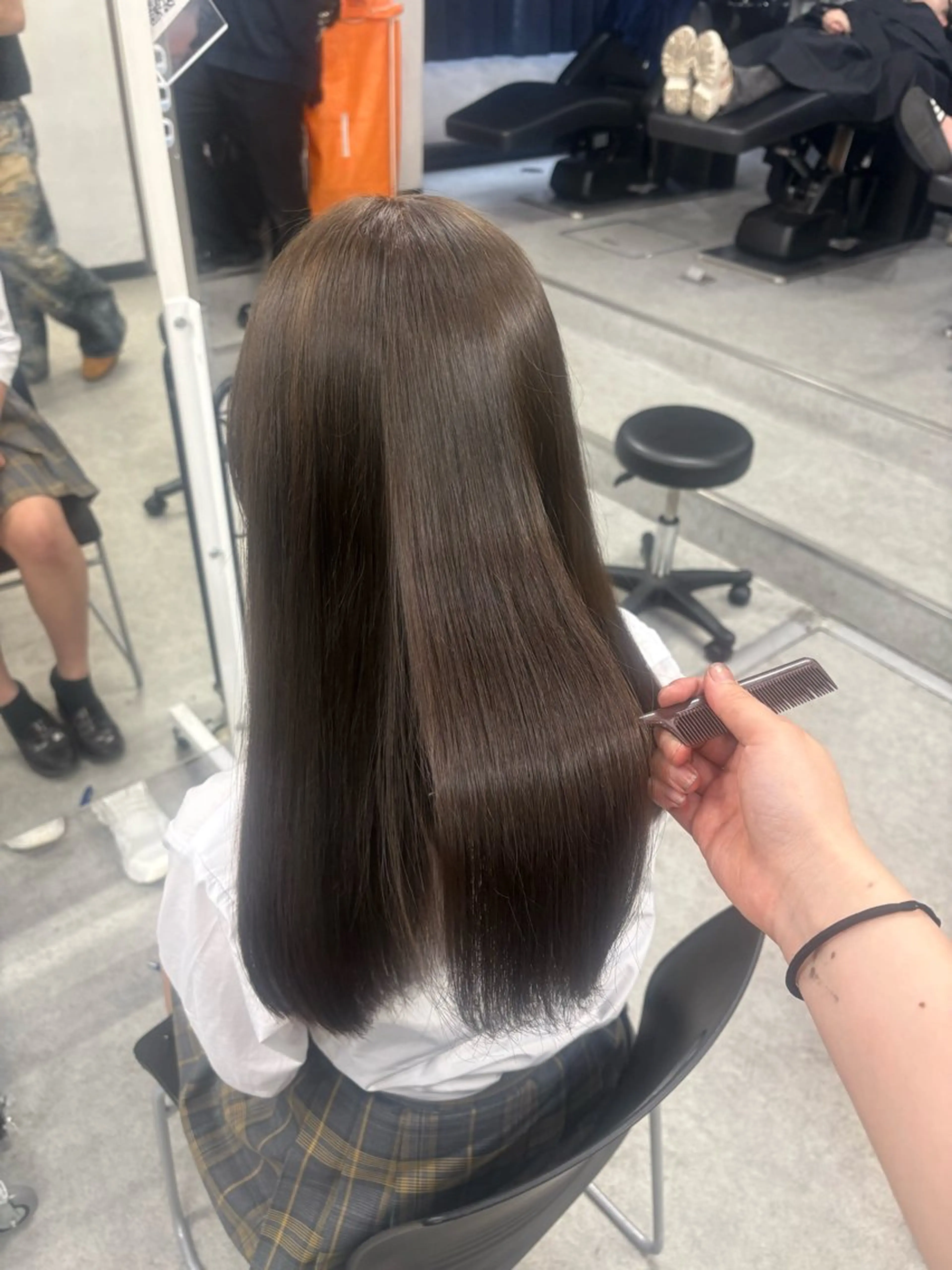 ロング カラー ヘアカラー トリートメント 💍韓国風カラー💍 横浜💍MIU💍のヘアスタイル
