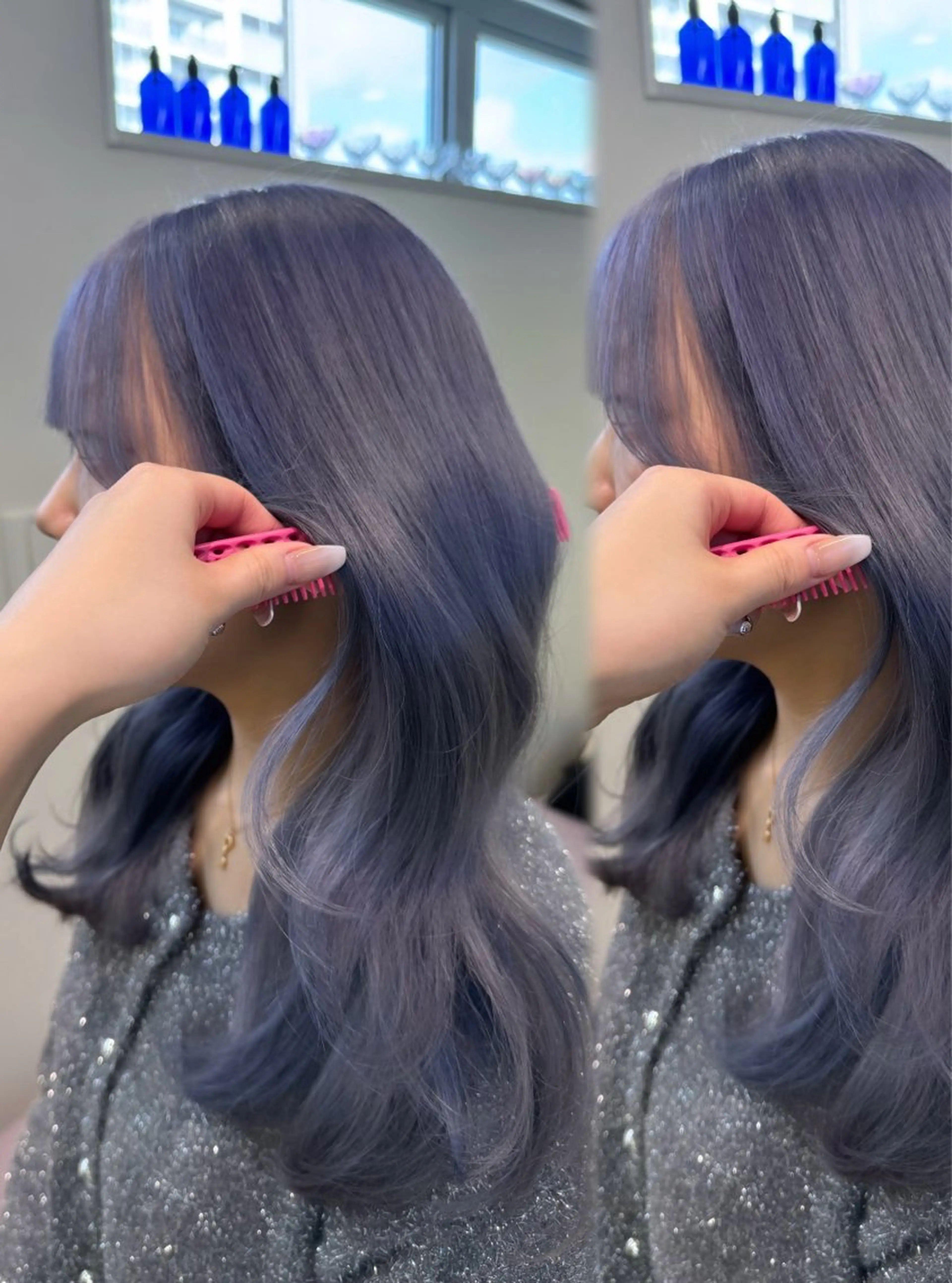 ロング カラー カット ヘアカラー ozaki renaのヘアスタイル