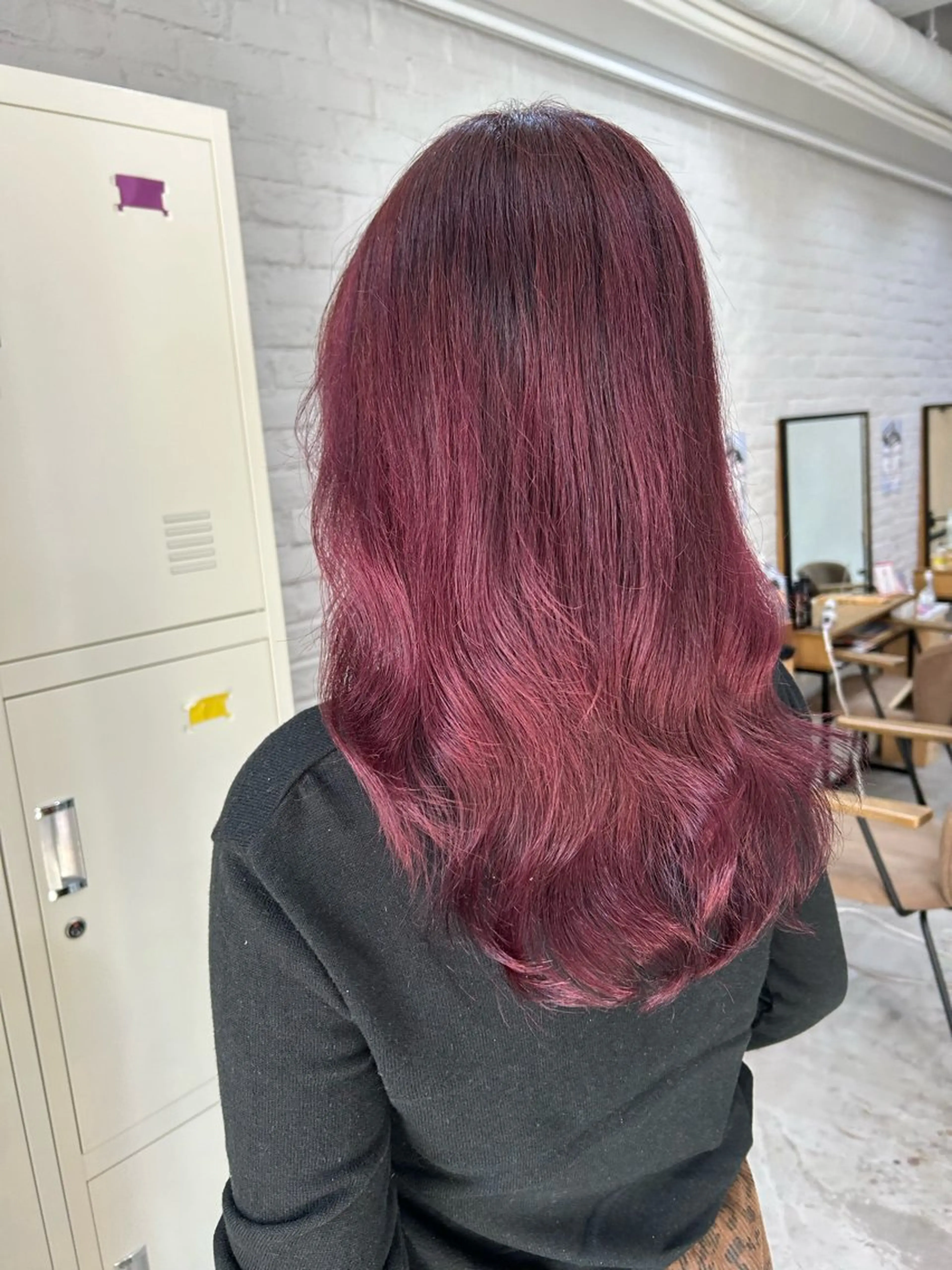 カラー 暖色/艶カラー/ エクステ/ユリヤのヘアスタイル