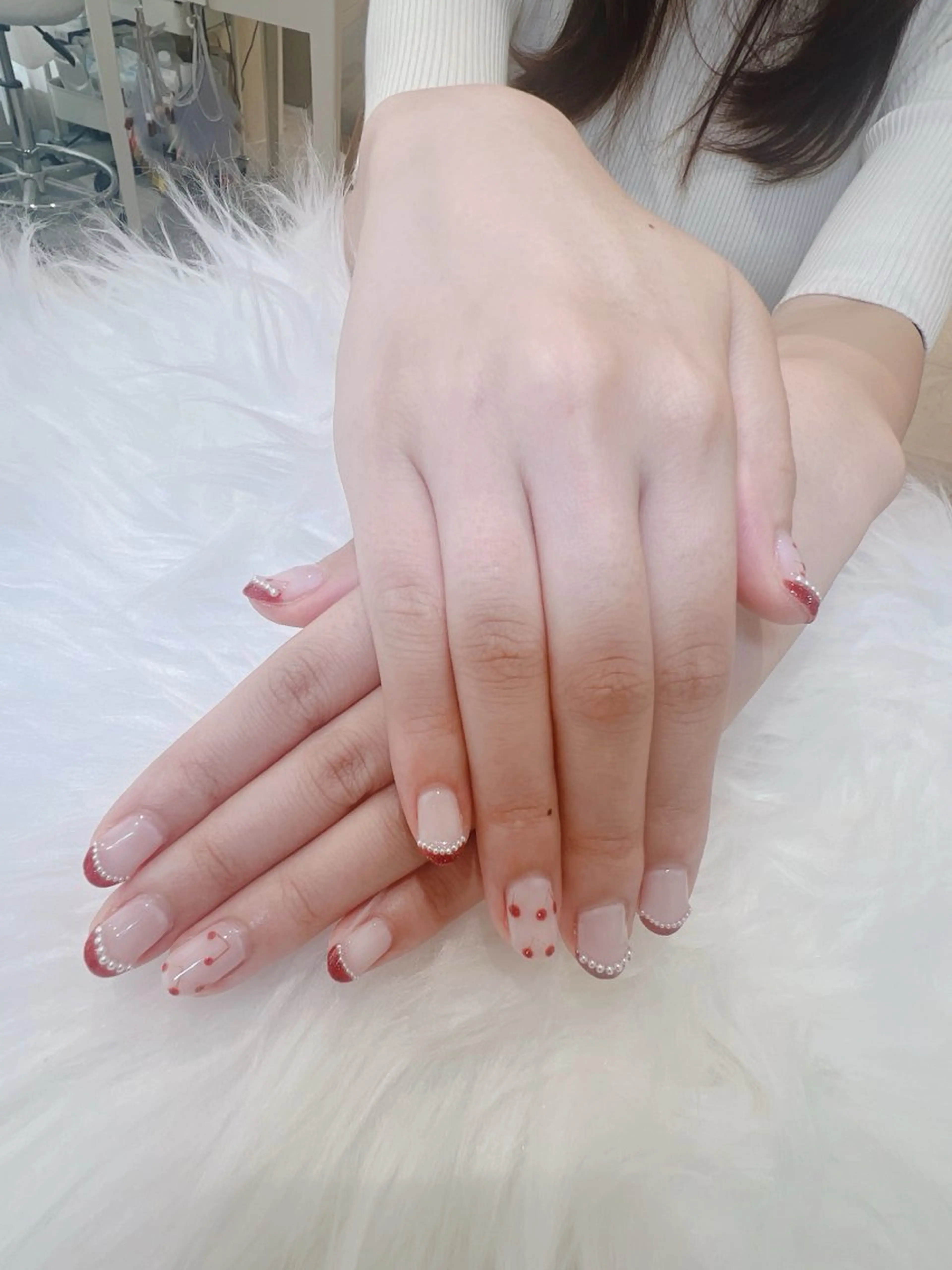 ネイル フレンチネイル 持ち込み ハンドネイル 若狭 早希のネイルデザイン
