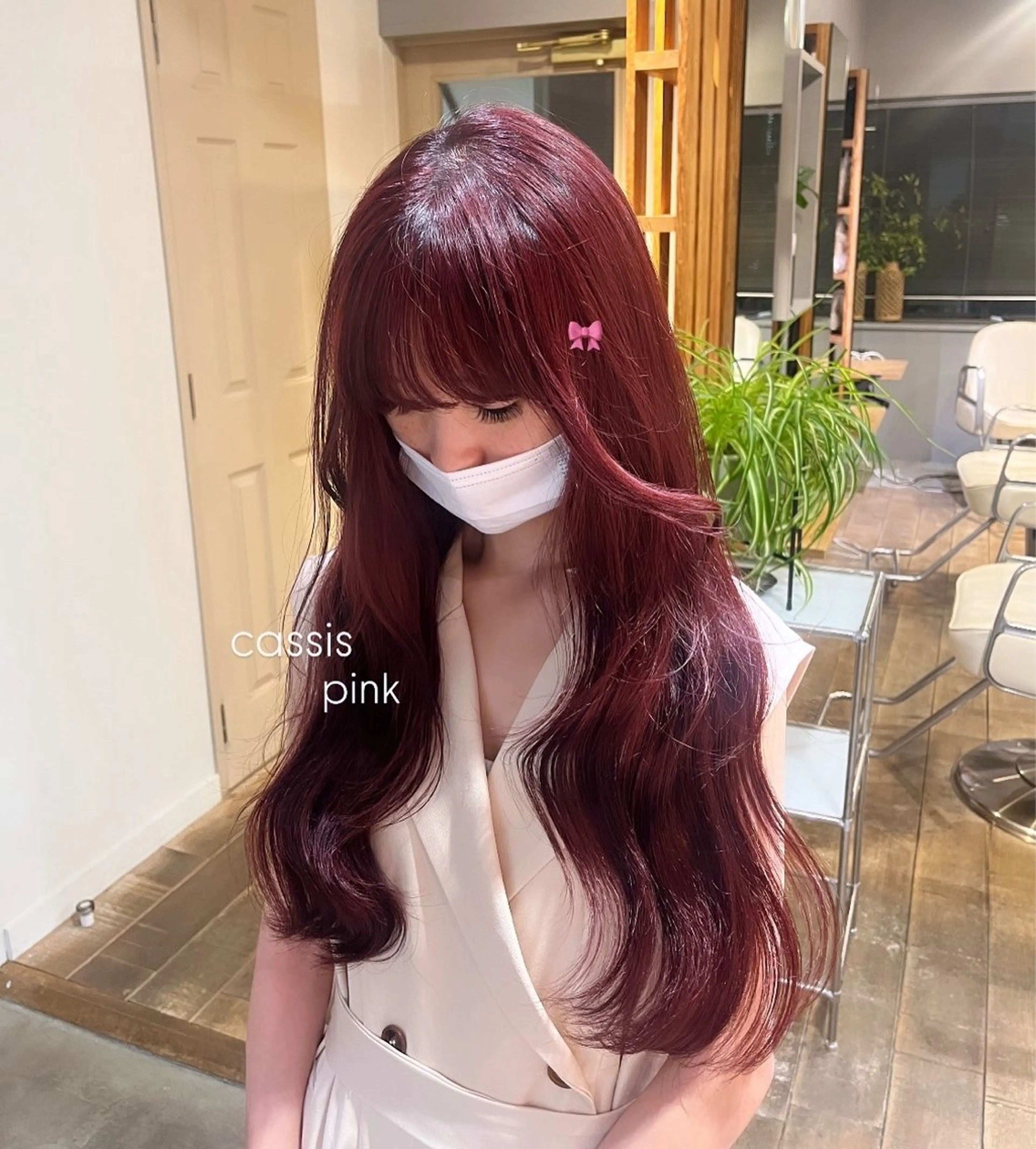 ロング カラー カシス ピンクカラー ヘアカラー alku 中目黒所属・ai🎀中目黒美容室 /暖色×ガーリーのヘアスタイル