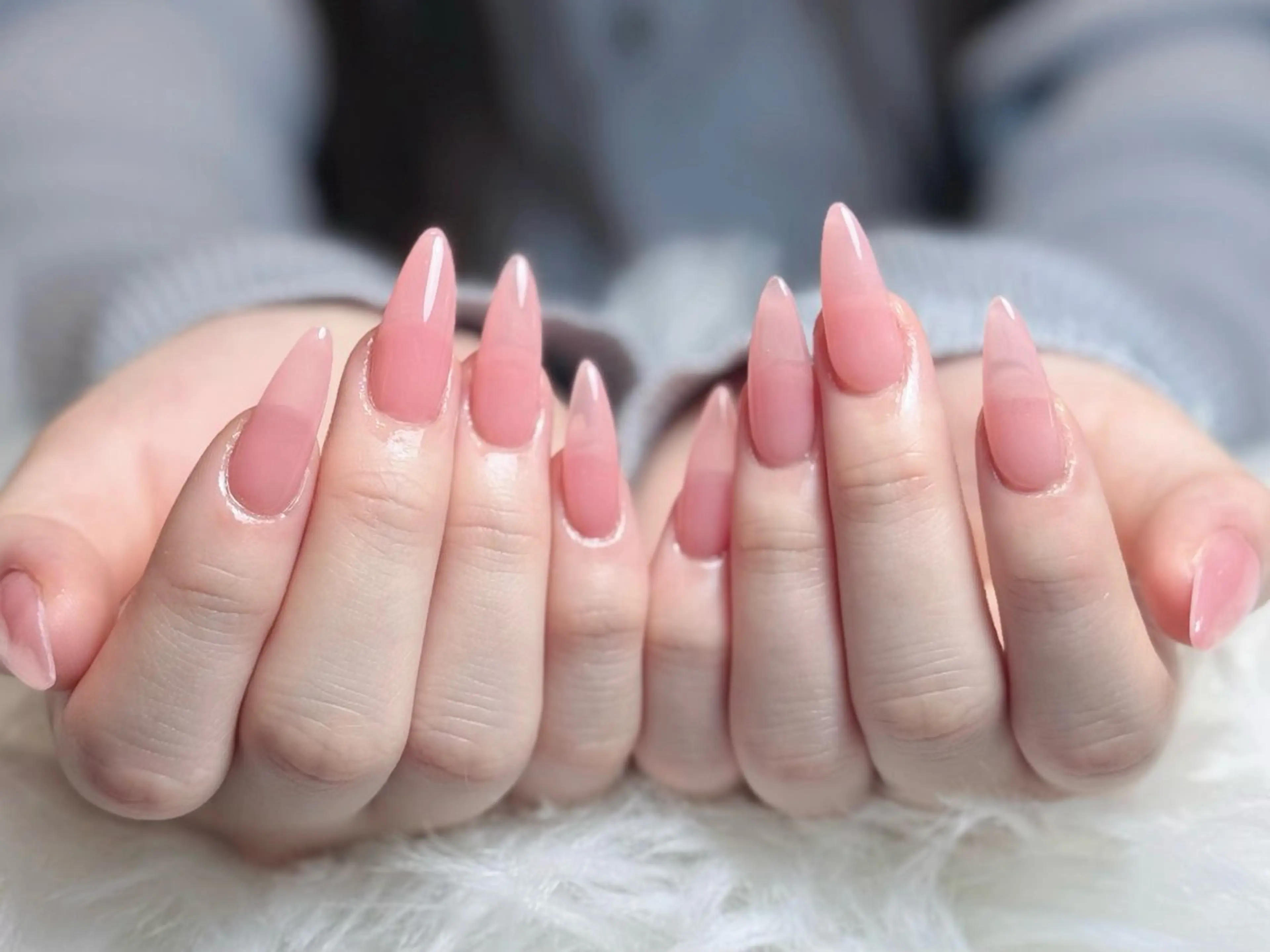 ネイル フレンチネイル ジェルネイル キラキラネイル 韓国ネイル マグネットネイル Julli nail studio所属・Julli NailStudioのネイルデザイン