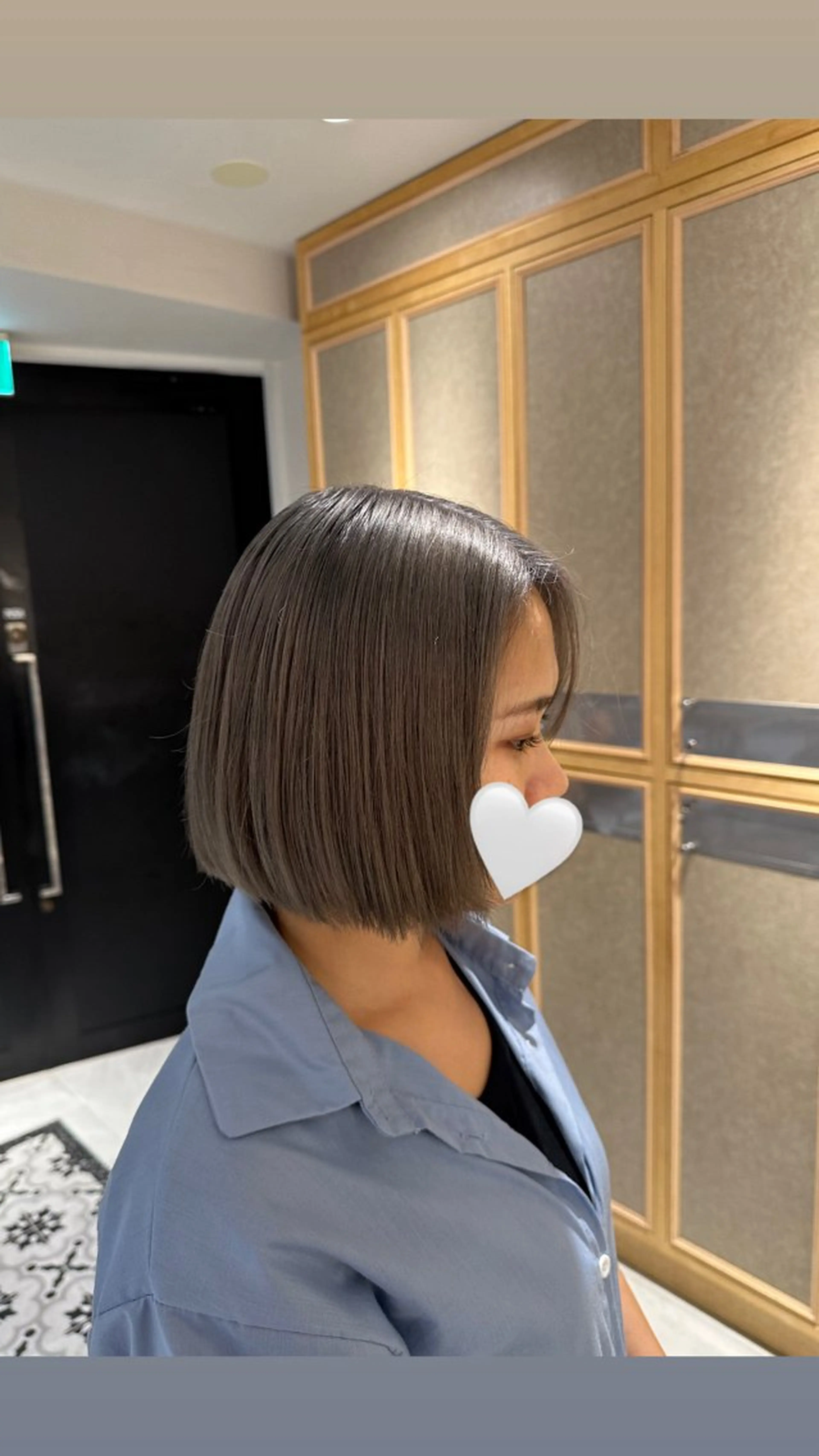 ミディアム カラー ヘアカラー トリートメント ヘッドスパ 艶髪/ロングモデル 募集🫧terukaのヘアスタイル