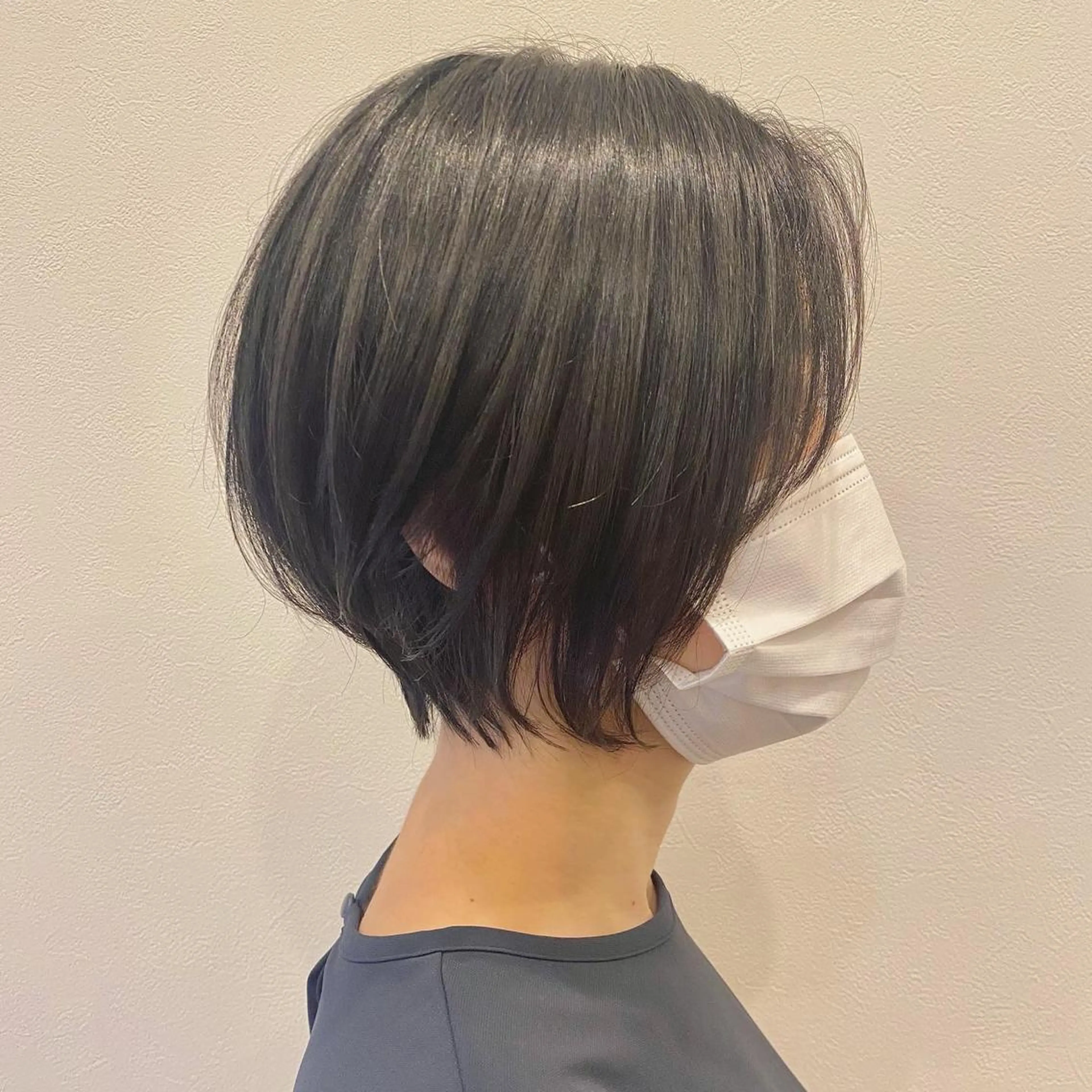 撮影モデル　カットカラーの写真