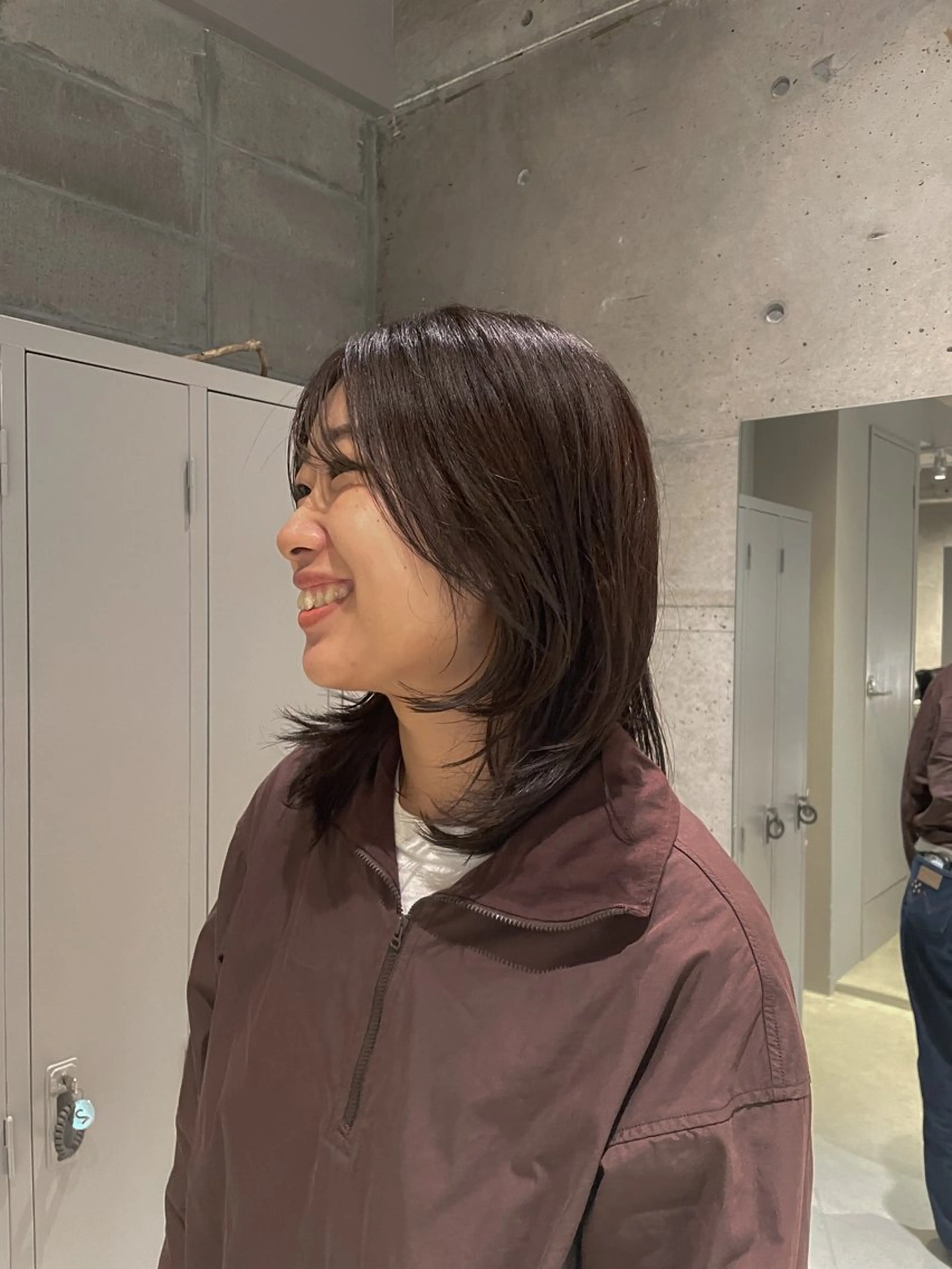 ミディアム カラー レイヤーカット カット ヘアカラー トリートメント 艶髪推し🌿🫧 yukakoのヘアスタイル
