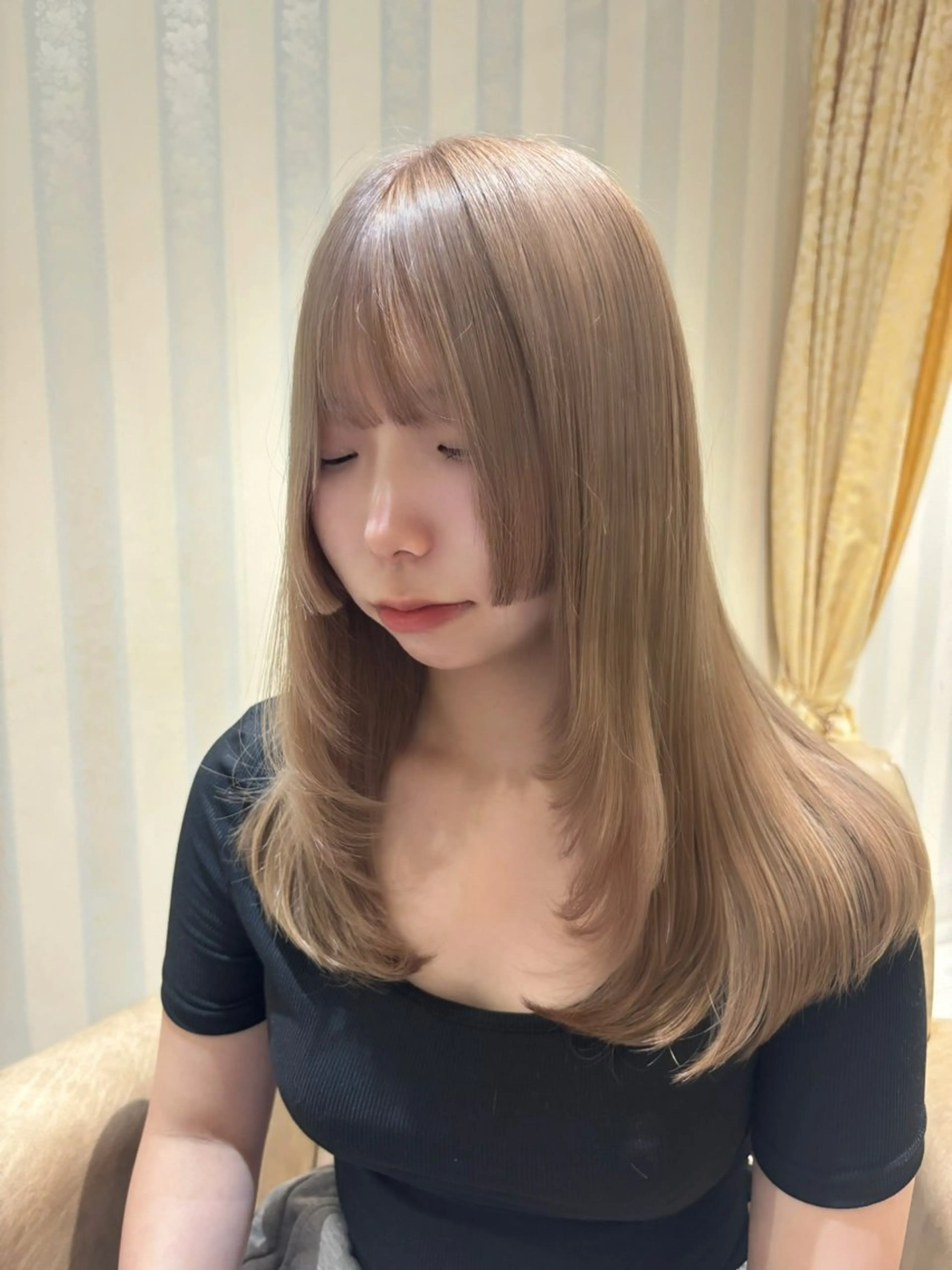 ロング カラー ヘアカラー Fuka 心斎橋美容室のヘアスタイル