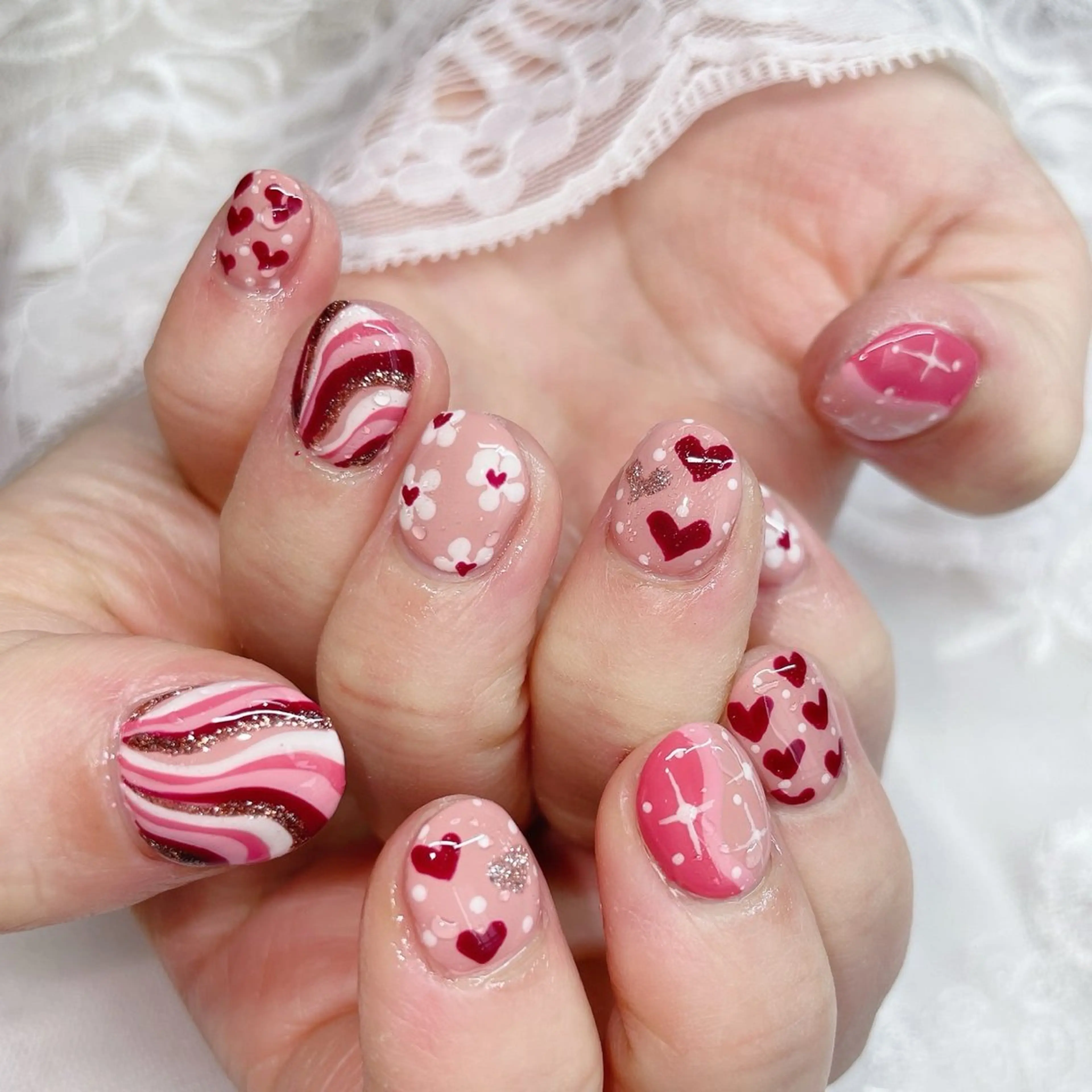 ネイル ハンドネイル 💜MIYA nail川崎店のネイルデザイン