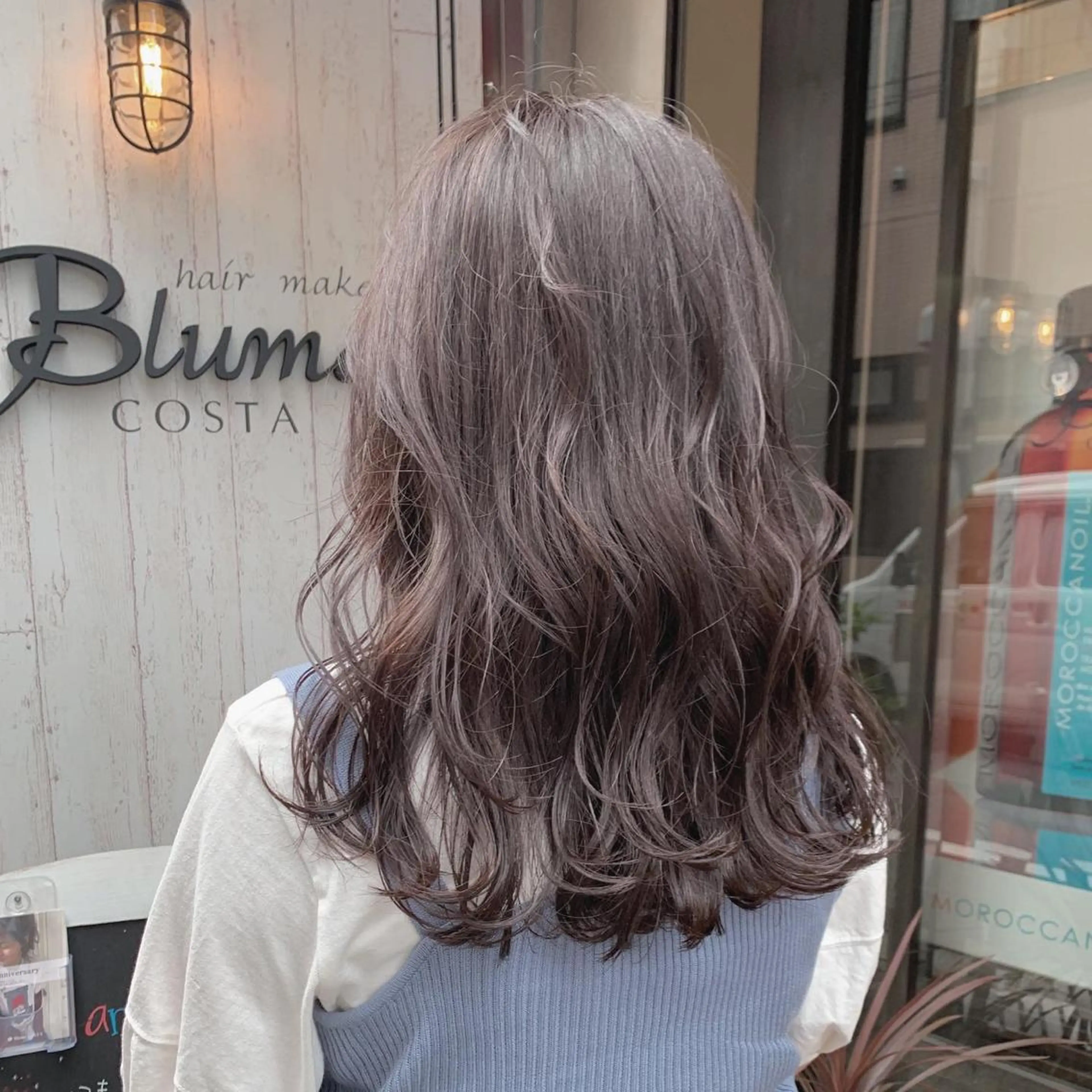 セミロング カラー ショコラグレージュ グレージュ ヘアカラー ayaka 大宮のヘアスタイル