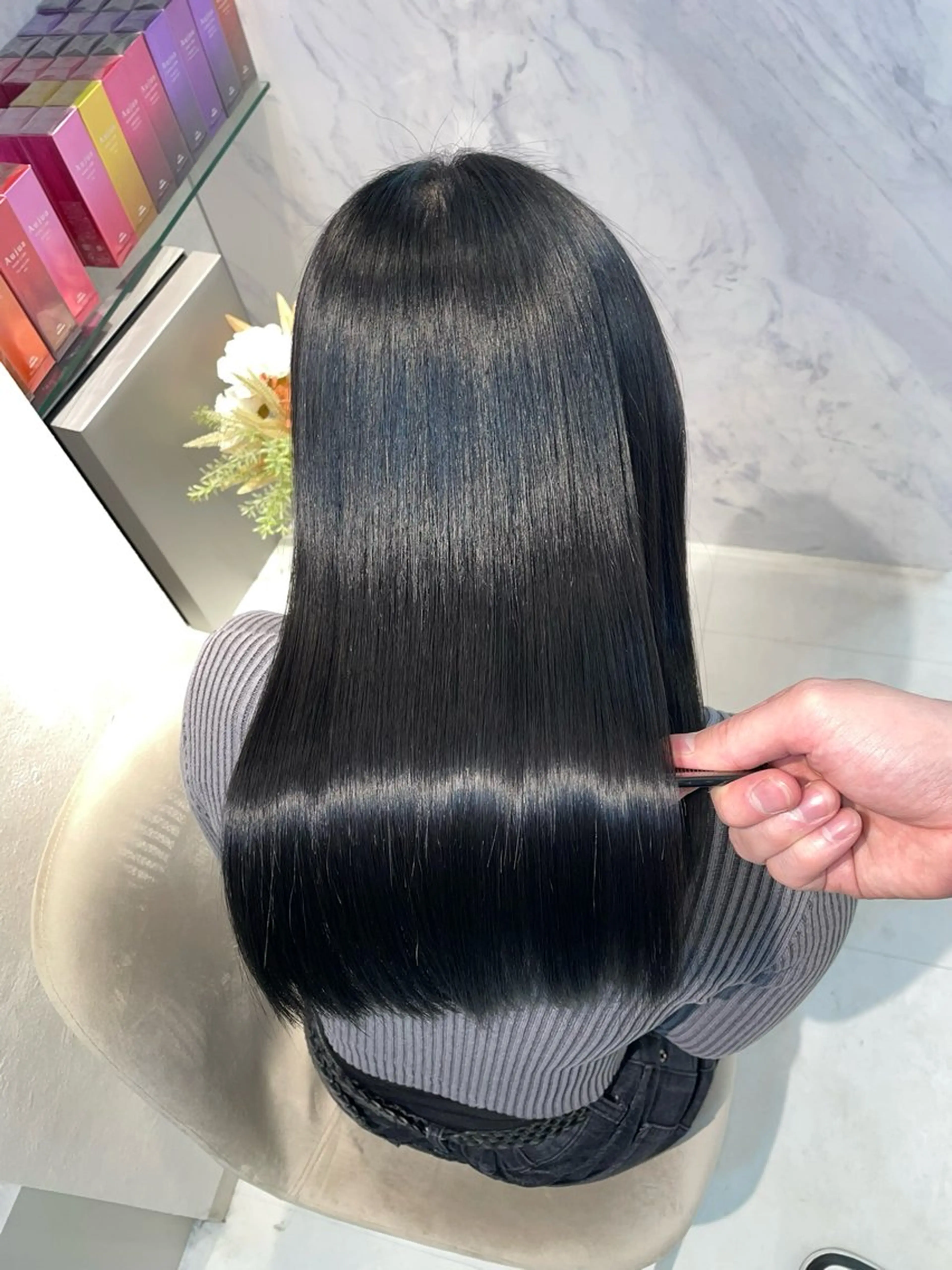 ロング カラー カット ヘアカラー 縮毛矯正 トリートメント youres hair2nd 髪質改善&ヘッドスパ所属・髪質改善特化/ 河野　柊斗のヘアスタイル