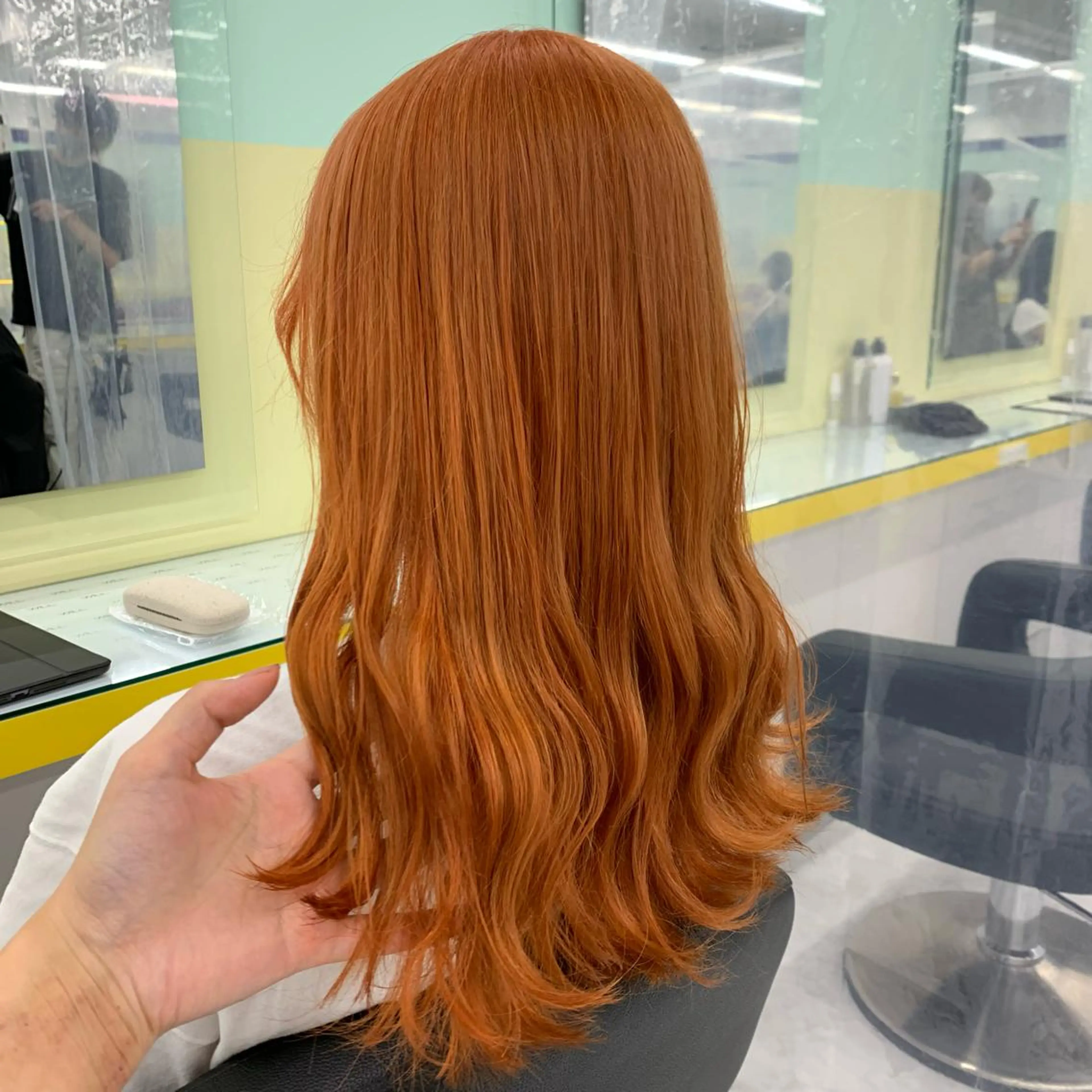 ロング カラー パーマ ヘアアレンジ メンズ キッズ ネイル マツエク・マツパ オレンジ カラーマツエク オレンジ 🦋haginoya miho🦋のマツエク・マツパデザイン