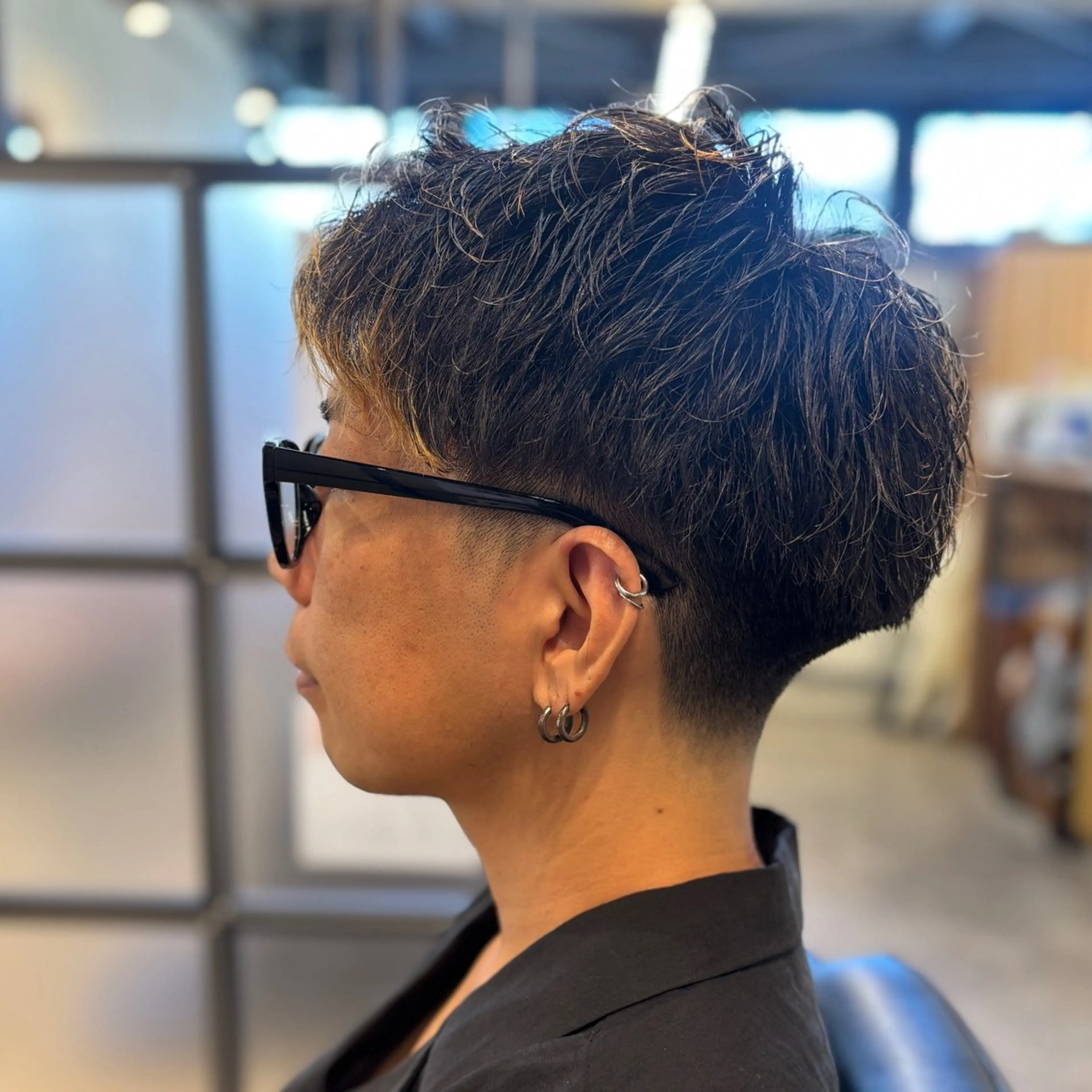 パーマ メンズ マッシュ ツーブロック 刈り上げ ユウリ YURIのヘアスタイル