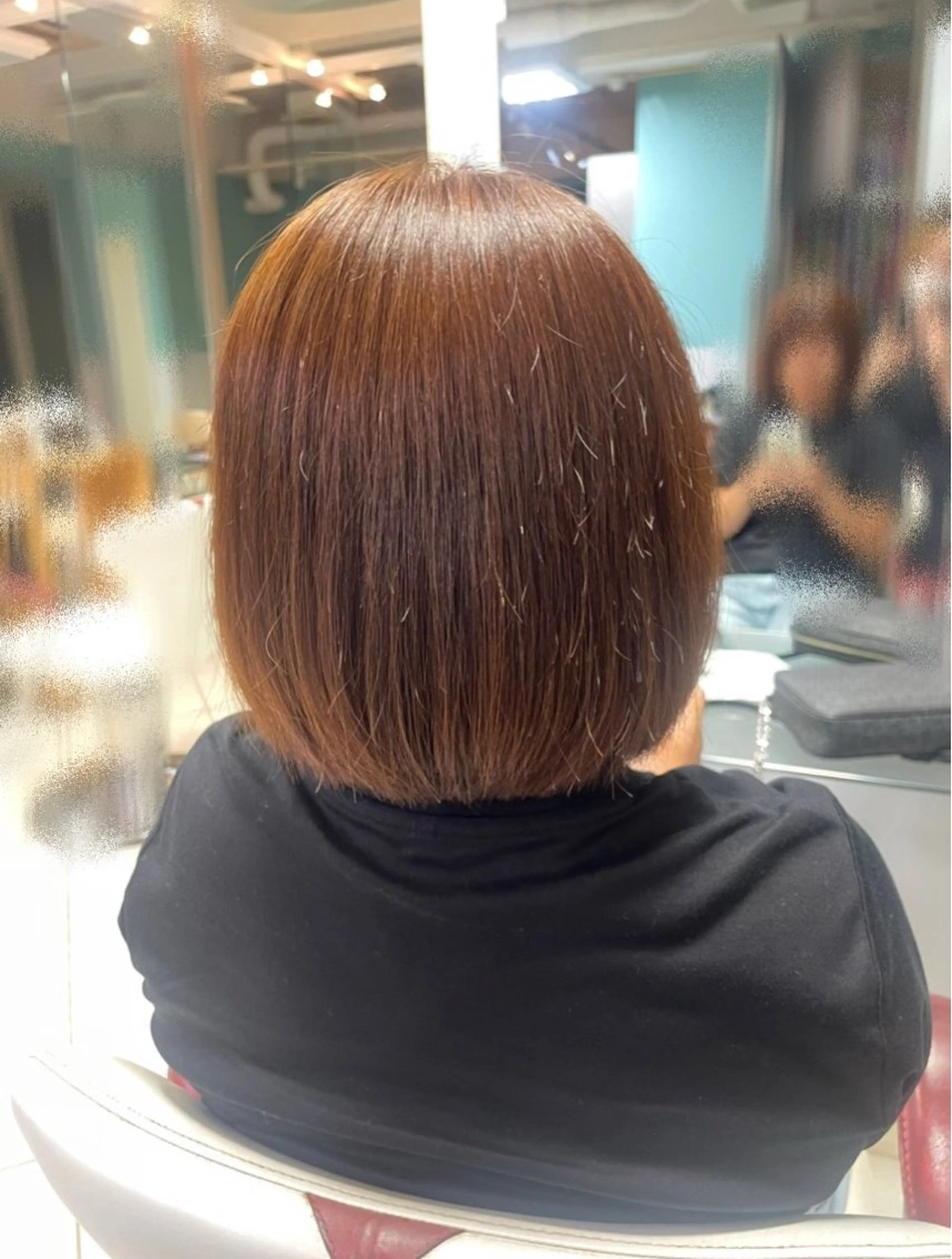 ミディアム カラー ブラウンカラー ボブ ヘアケア専門店 Nerine 松戸店所属・近澤 佑香のヘアスタイル