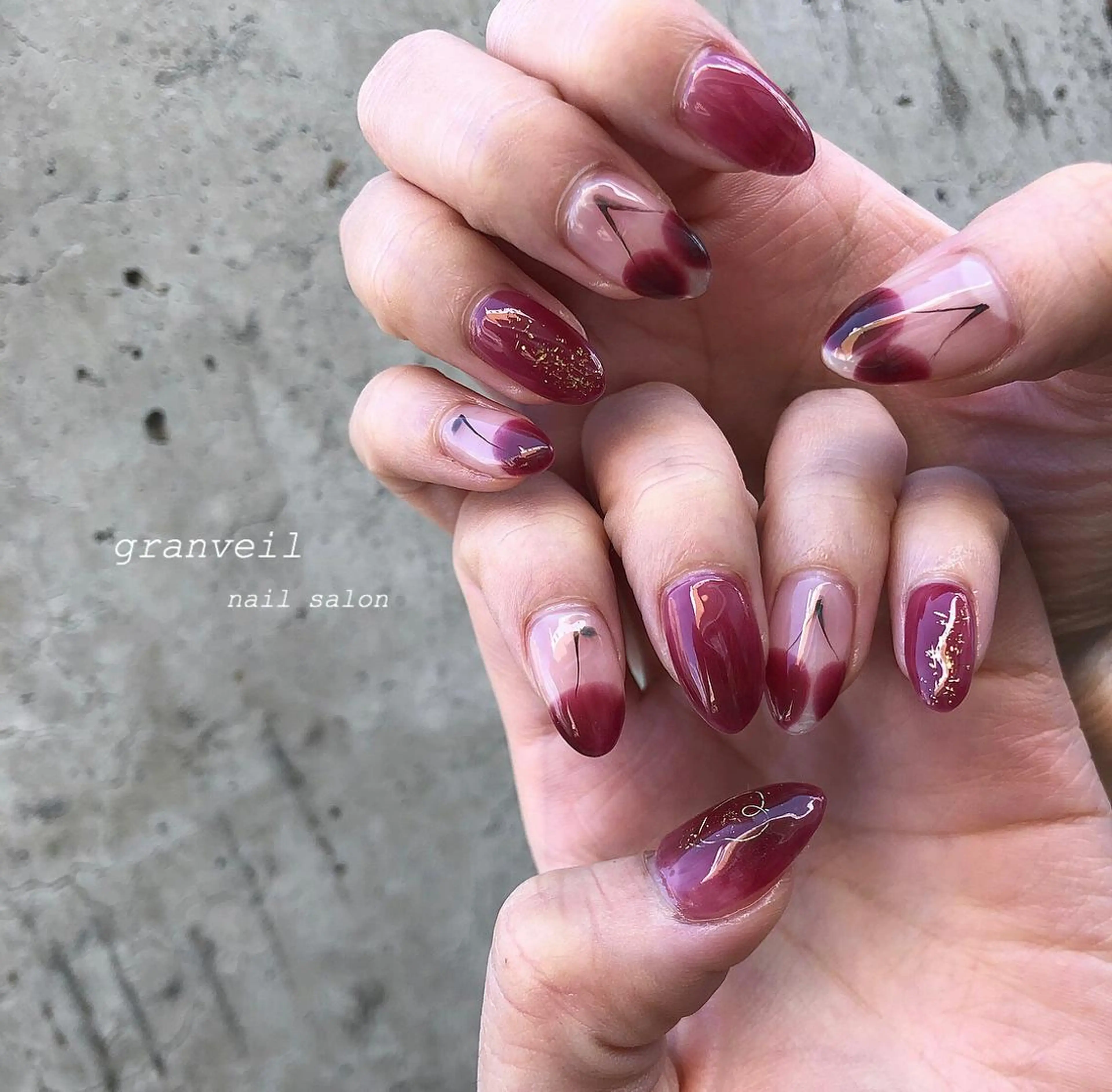 ネイル ニュアンスネイル ハンドネイル granveil所属・nail salon granveilのネイルデザイン