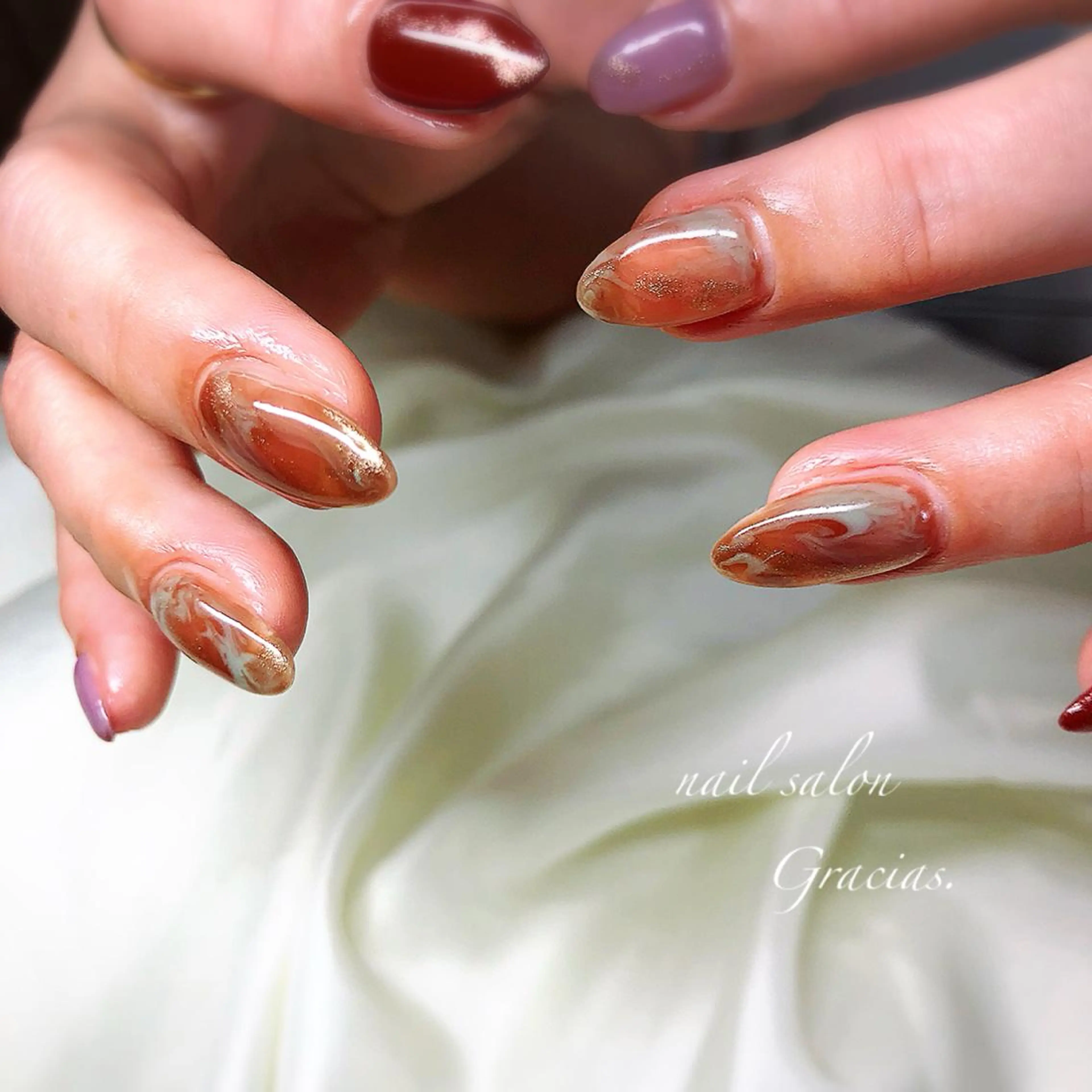 ネイル ハンドネイル Gracias. rieのネイルデザイン