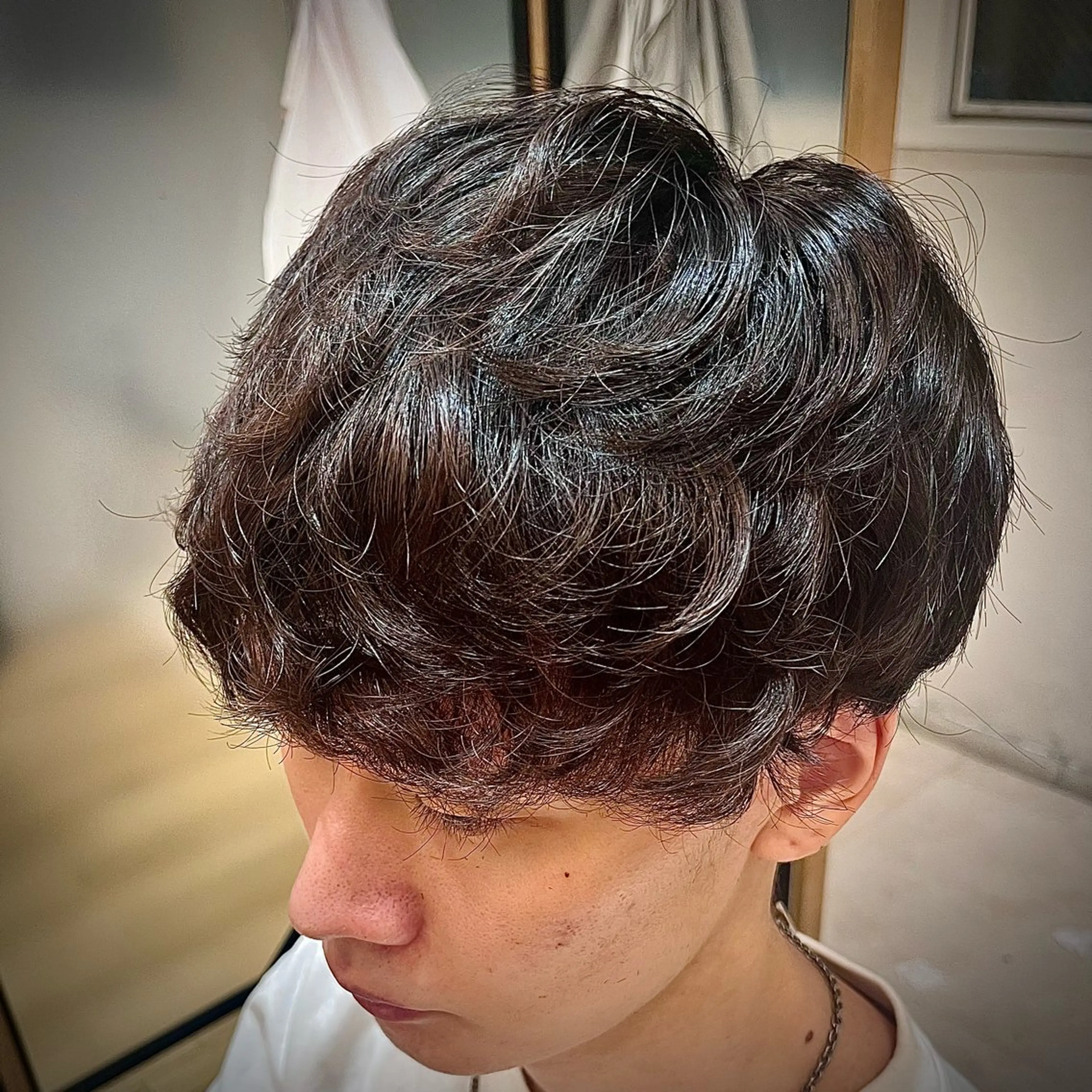 パーマ メンズ メンズパーマ カット パーマ 🟦メンズ特化🟦 たかしま　あさひのヘアスタイル