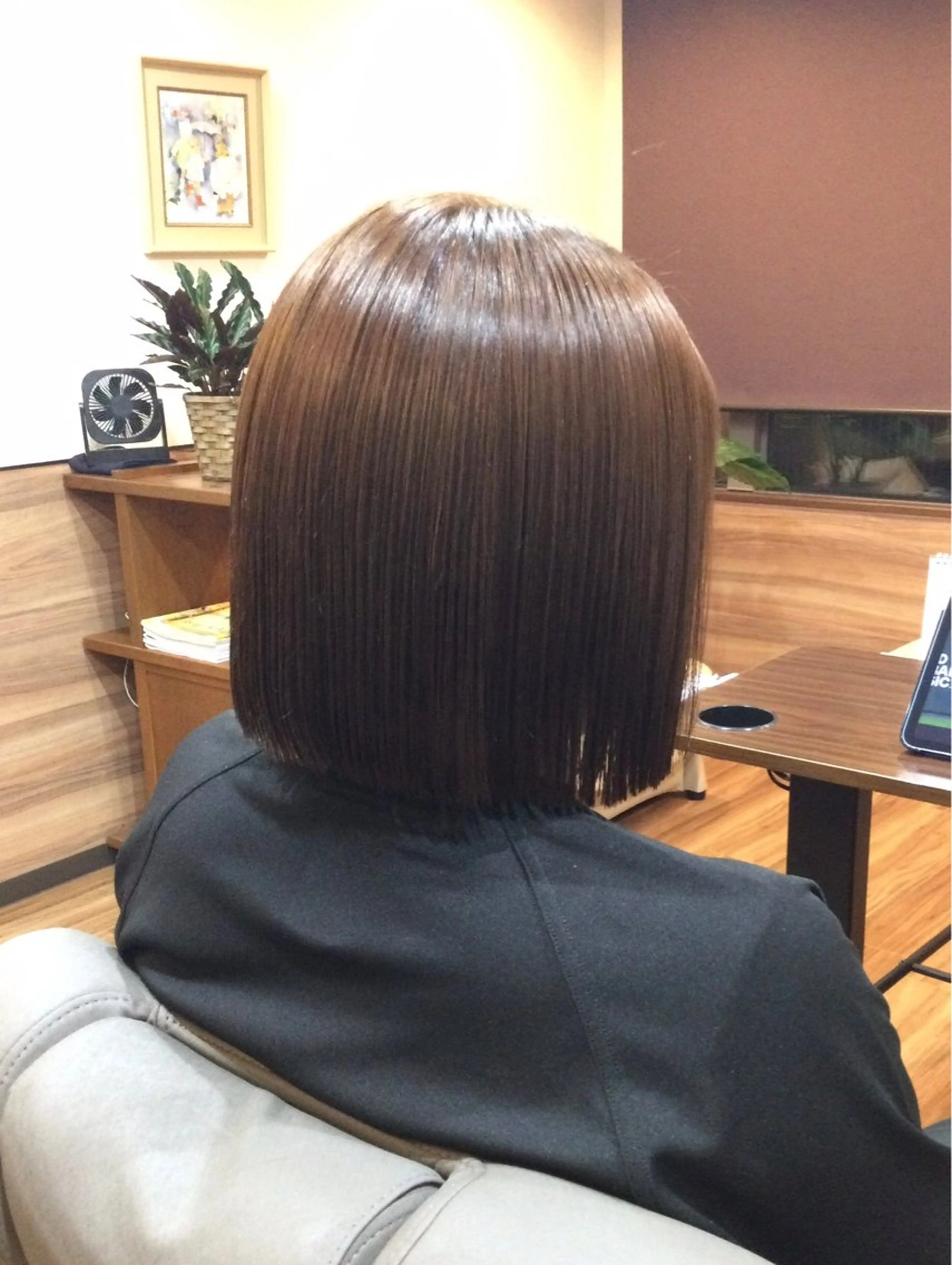 ミディアム カラー ボブ カット ヘアカラー Annon プライベートサロンのヘアスタイル