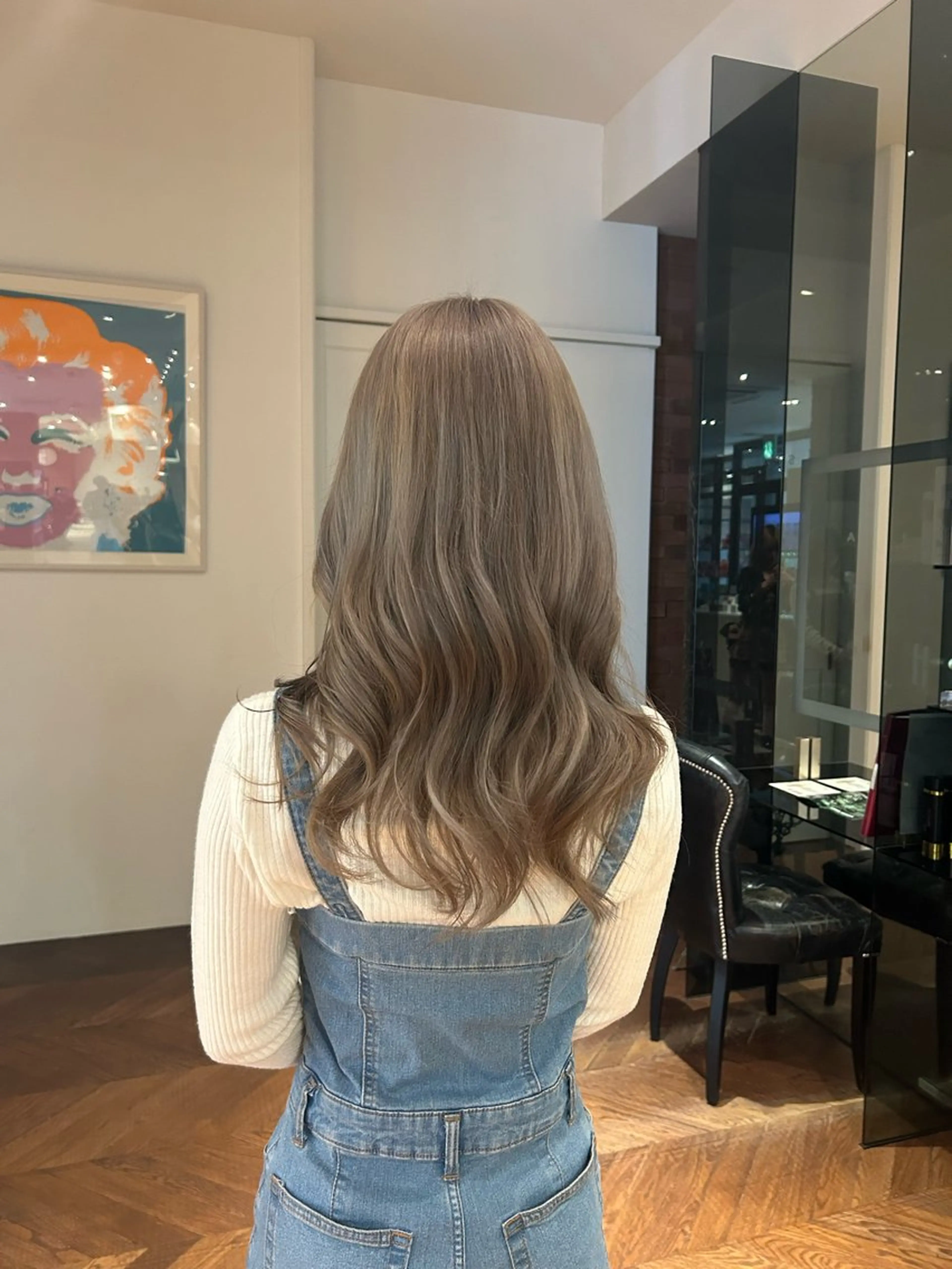 セミロング 野澤 杏のヘアスタイル