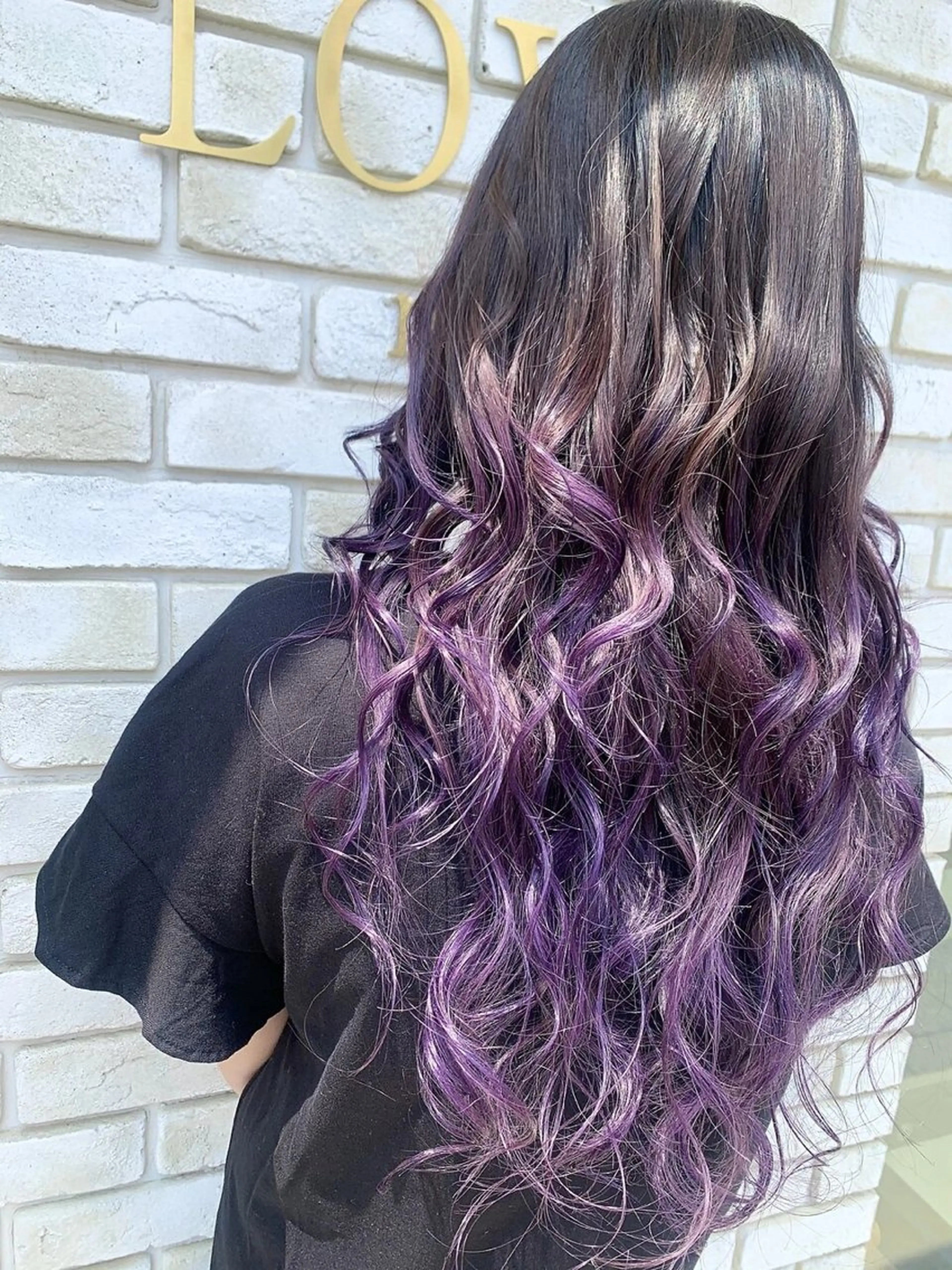ロング カラー ブリーチ ダブルカラー グラデーションカラー ハイライトカラー インナーカラー ヘアカラー みらい🖤ブリーチ 縮毛矯正モデル募集のヘアスタイル