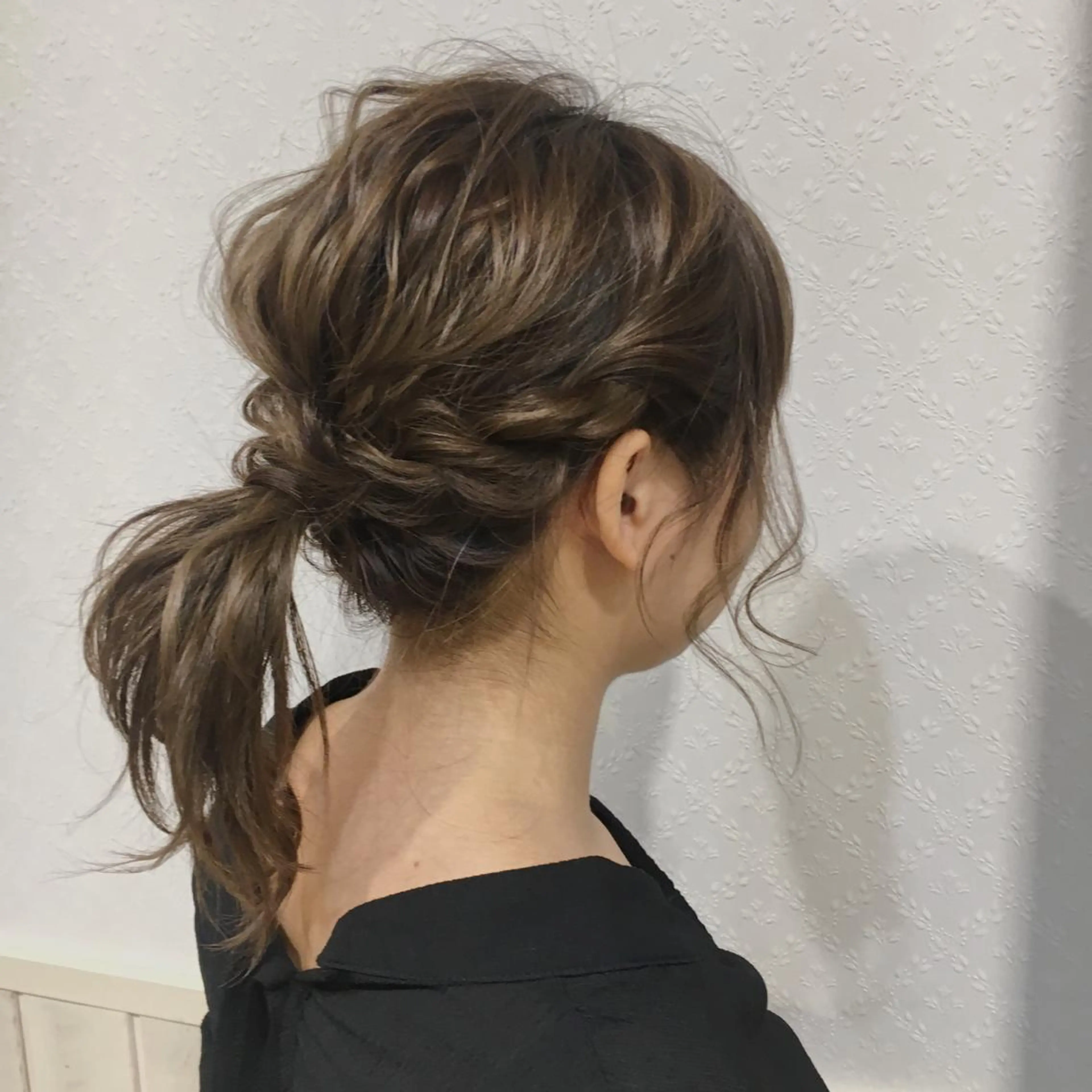 ミディアム ヘアアレンジ ヘアセット 宮内 真乃のヘアスタイル