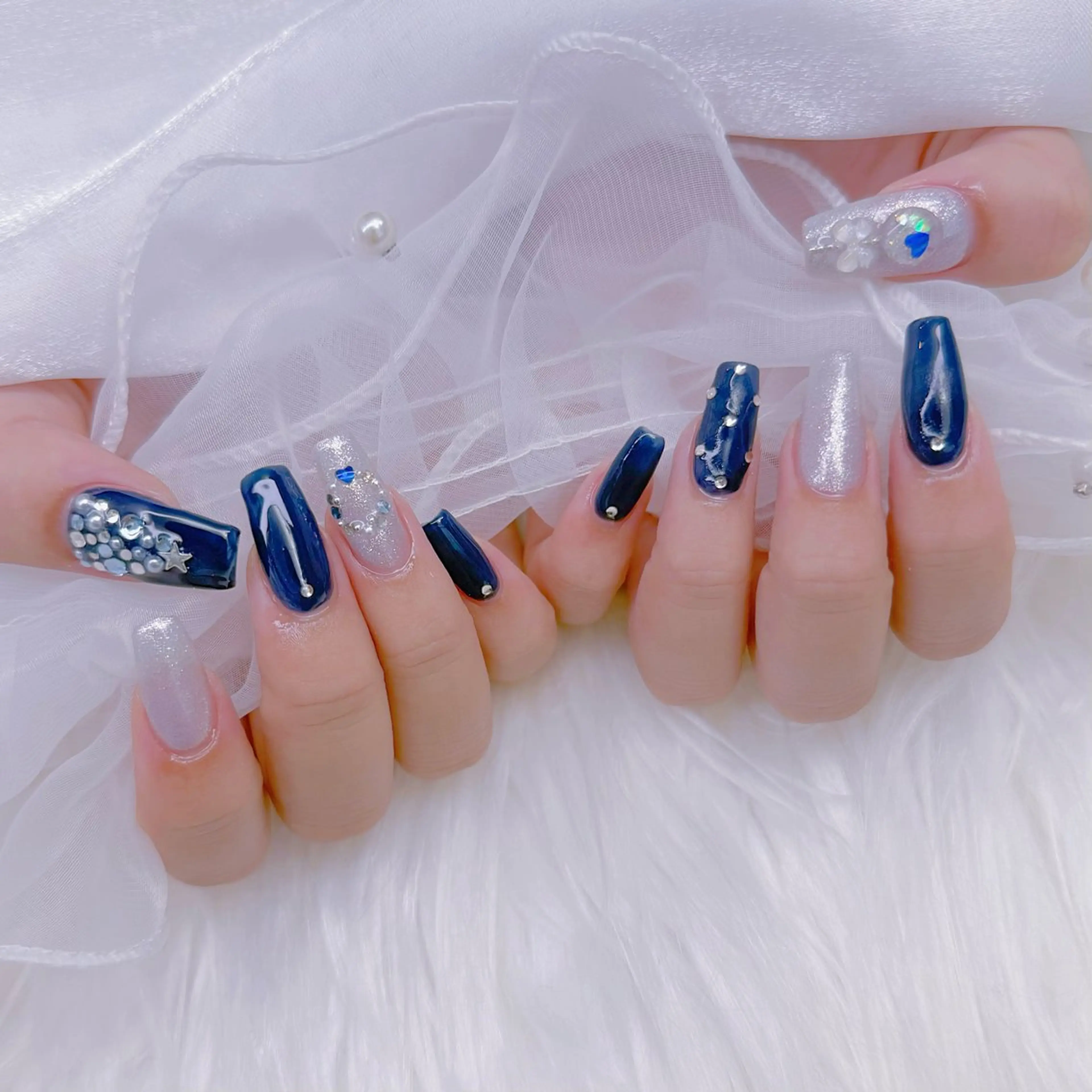 ネイル ハンドネイル Romymoon nail帆南☾ ໋のネイルデザイン