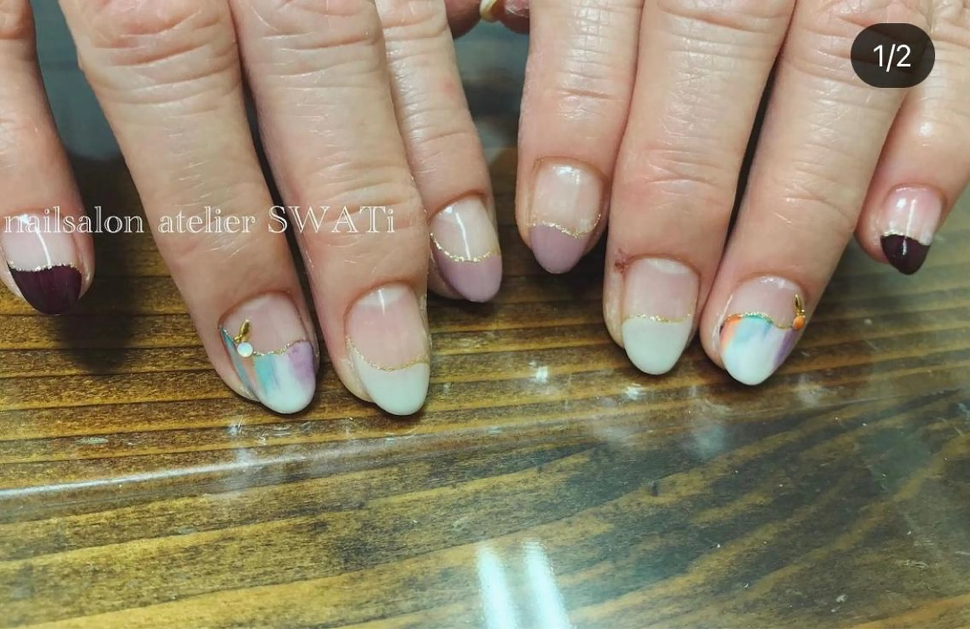 ネイル ヘアーサロン大野所属・nailsalon SWATiのネイルデザイン