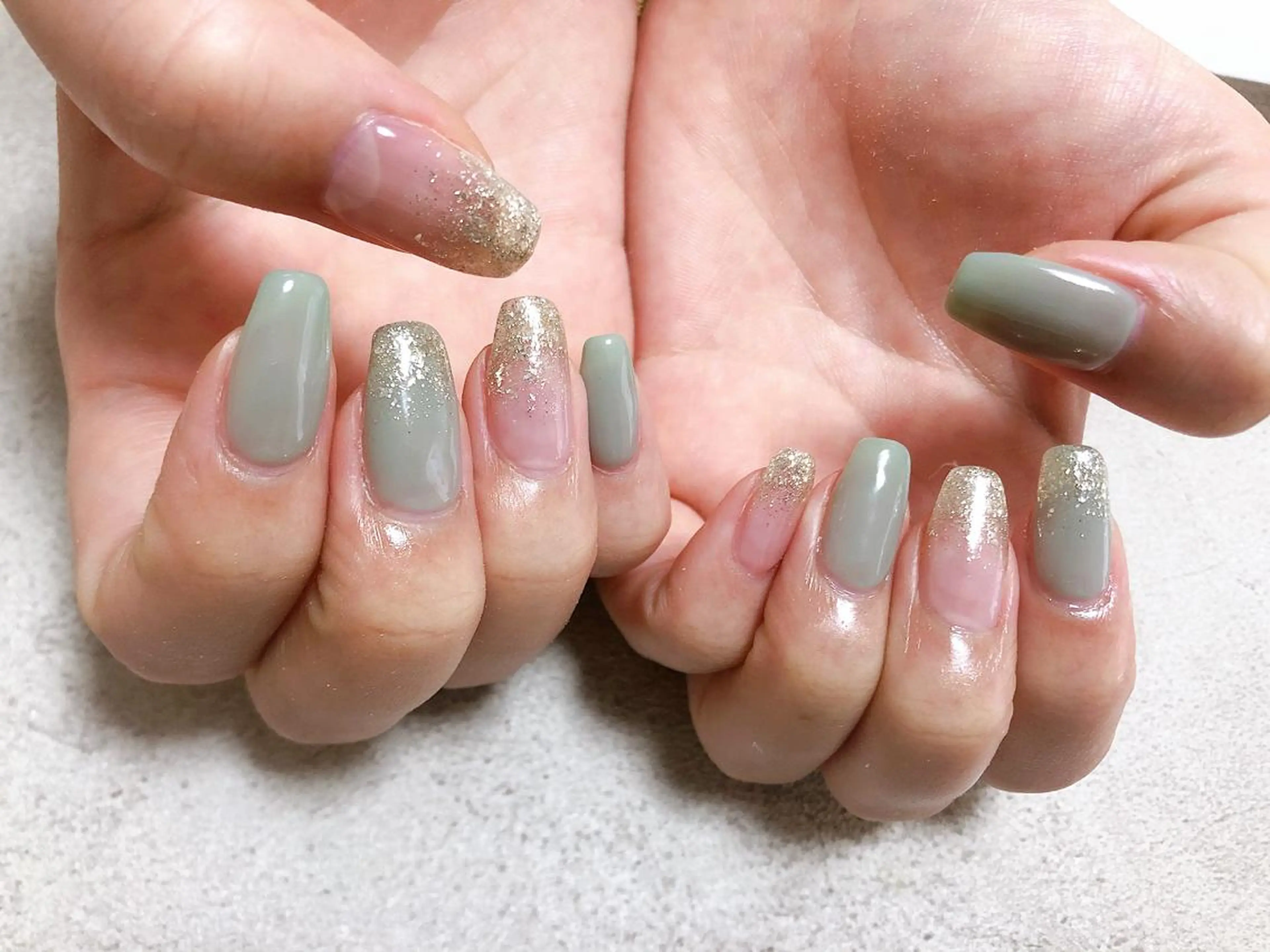 ネイル シンプルネイル Mogu nail 二子玉川のネイルデザイン