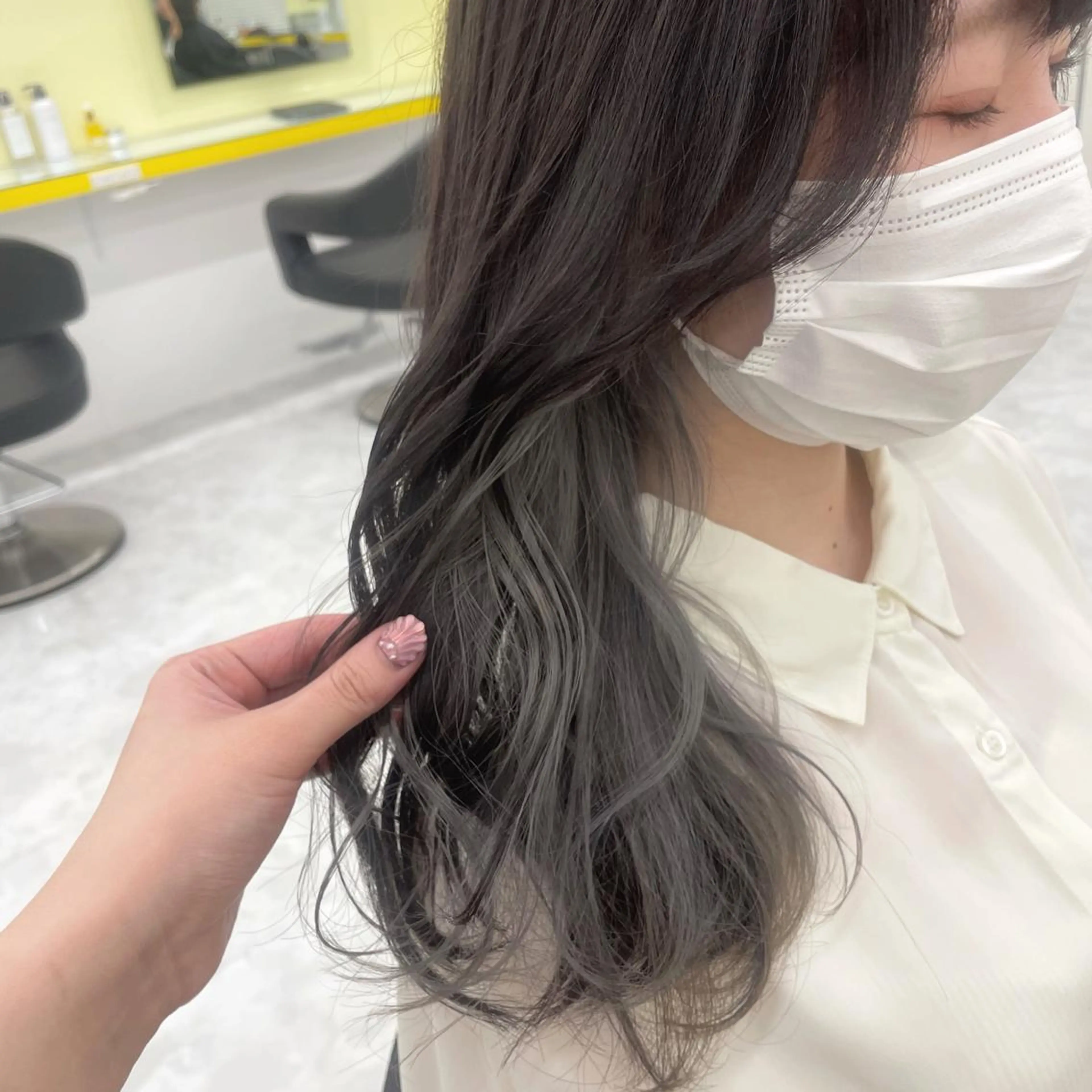 ミディアム 🤍韓国トレンド ヘア🤍miku🤍のヘアスタイル