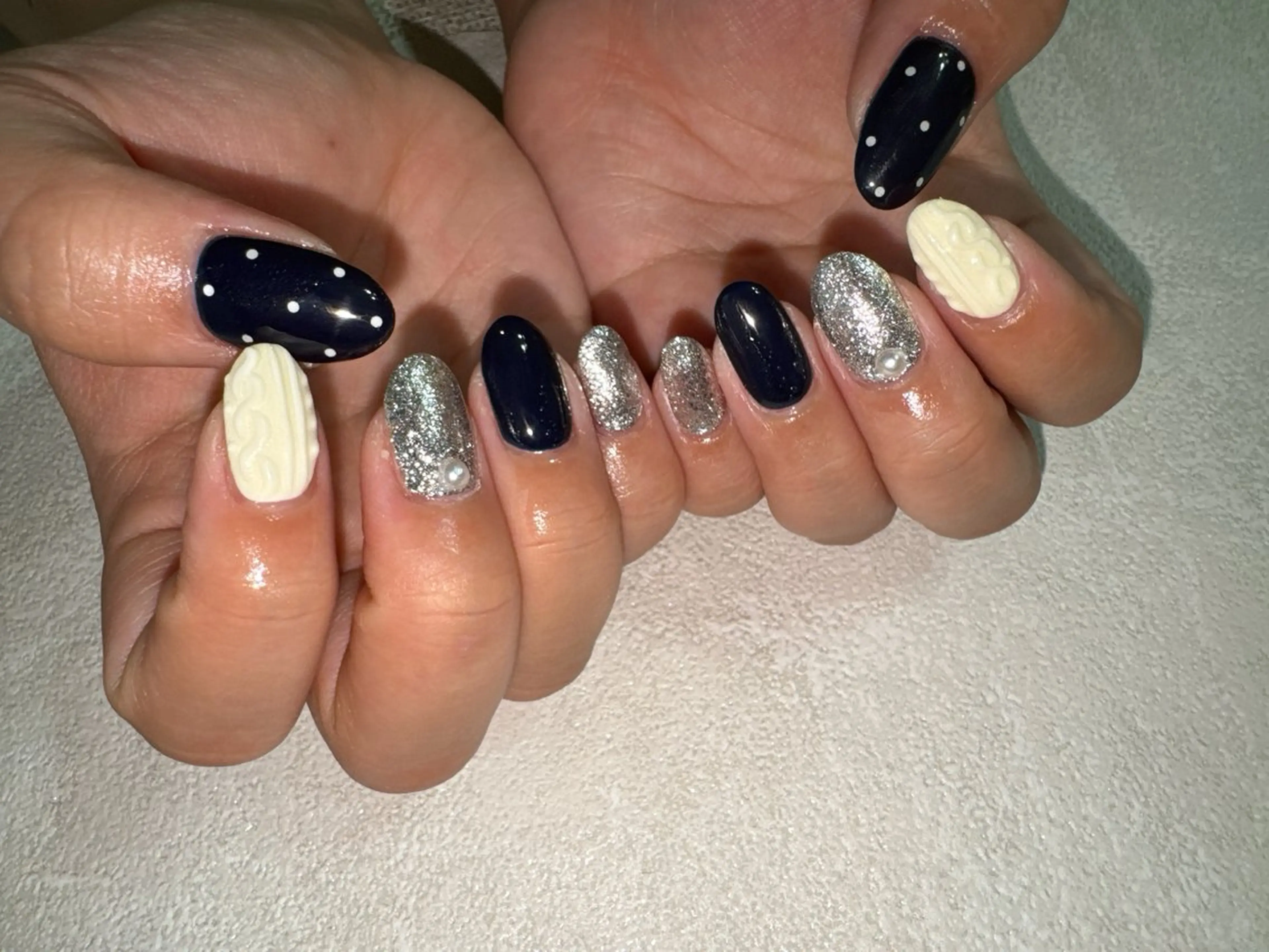 ネイル オーロラネイル フットネイル フレンチネイル ジェルネイル マグネットネイル ハンドネイル kikinail 溝の口のネイルデザイン