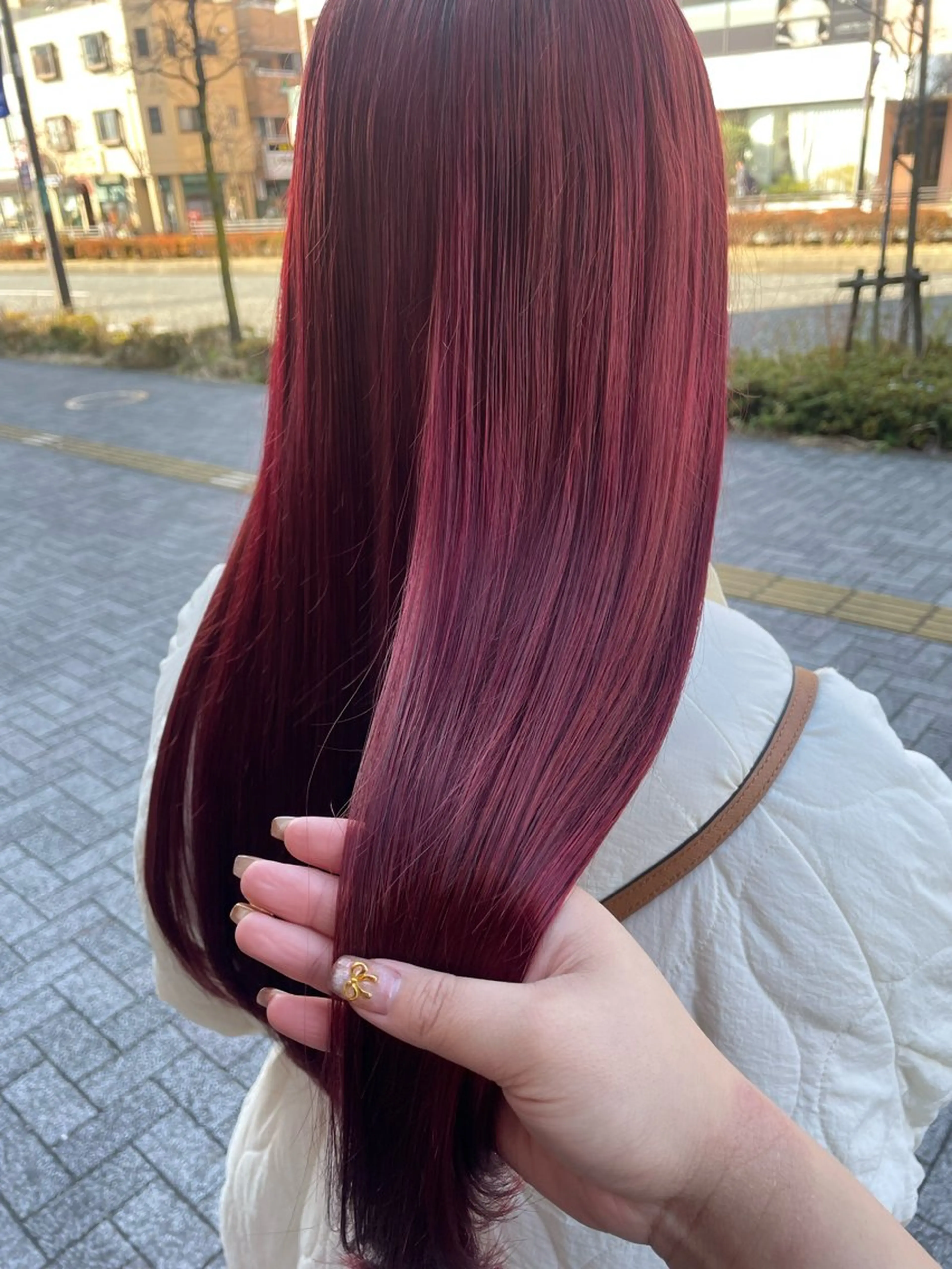 ロング カラー ヘアカラー トリートメント 💞暖色カラー 💞risaのヘアスタイル