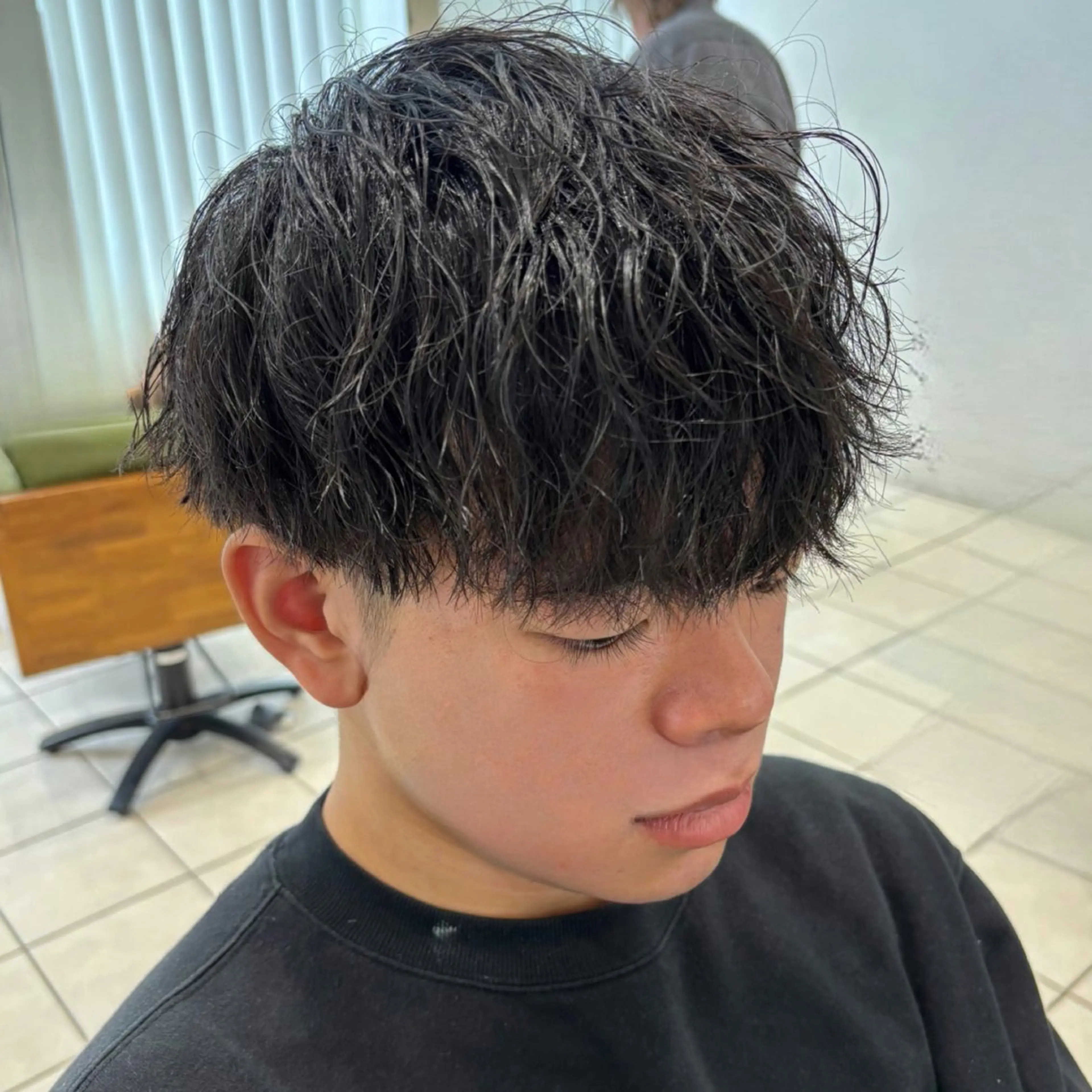 パーマ メンズ カット パーマ 安藤 太一のヘアスタイル